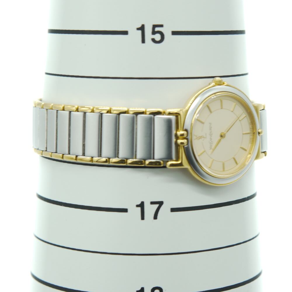 SAINT LAURENT サンローラン クォーツ腕時計 コンビベルト 2200-228481