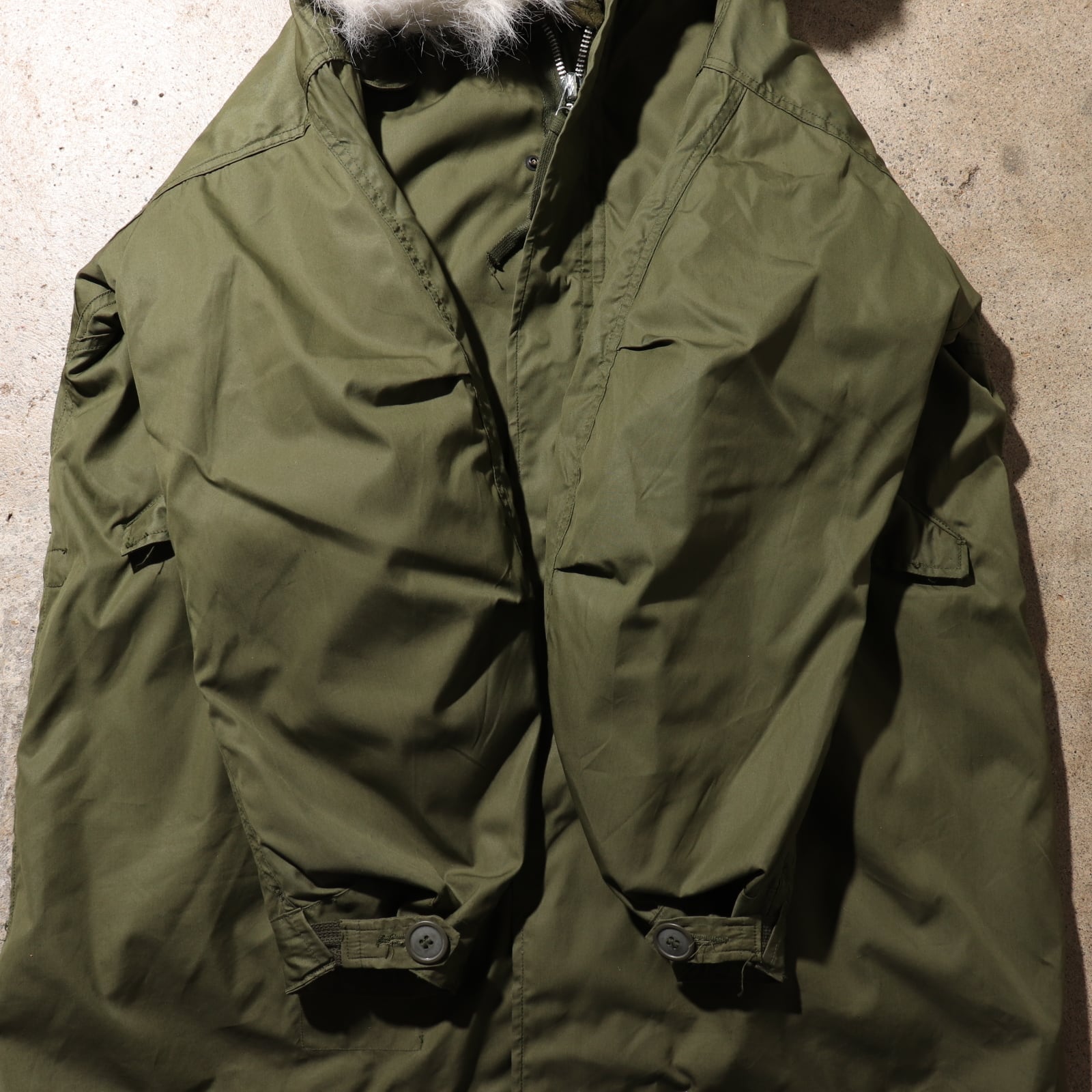 Deadstock M アルミ 70年 フルセット m-65 フィッシュテールパーカー