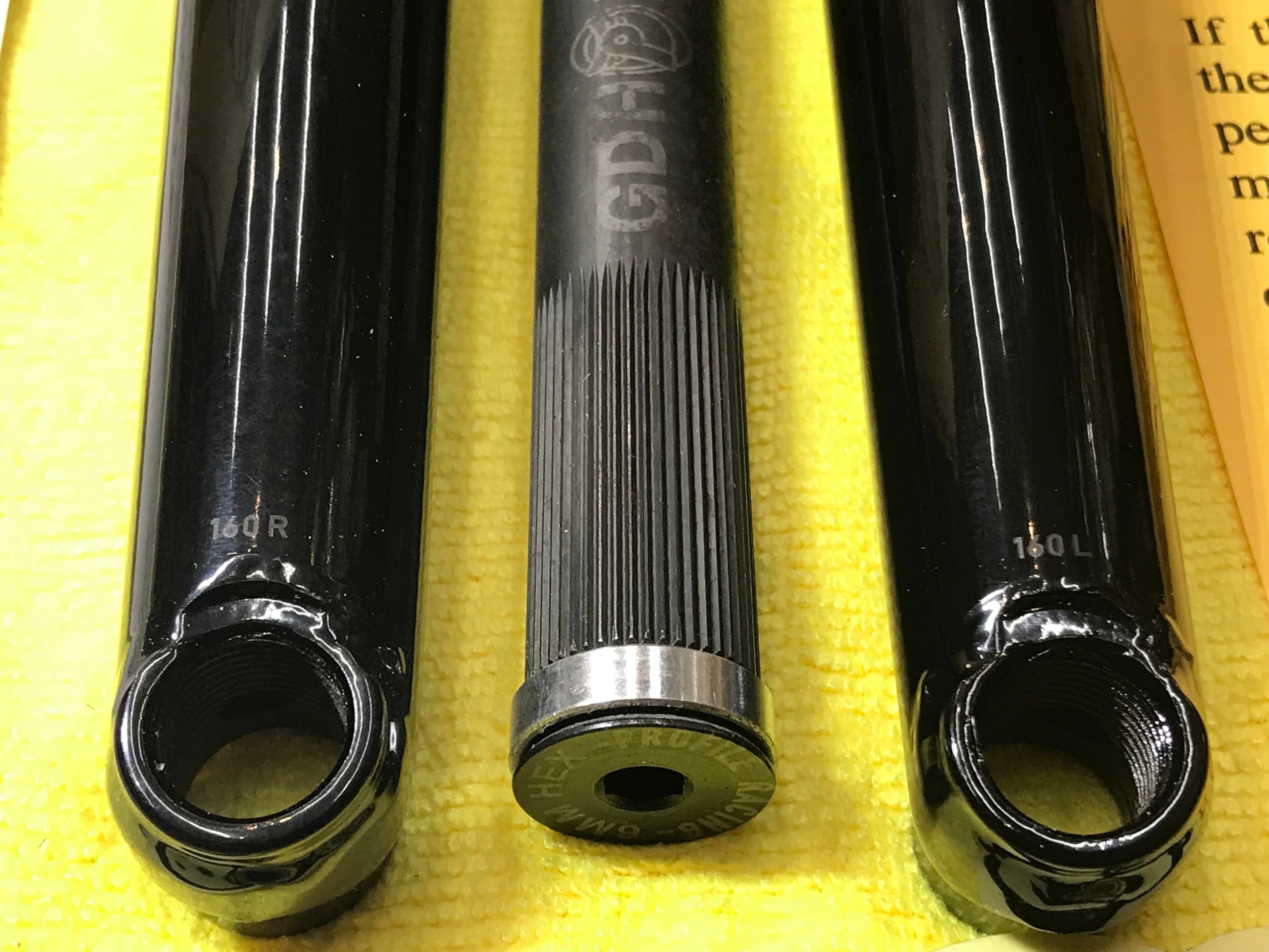 Profile Racing Race Crank set 160mm Black | bmxshop