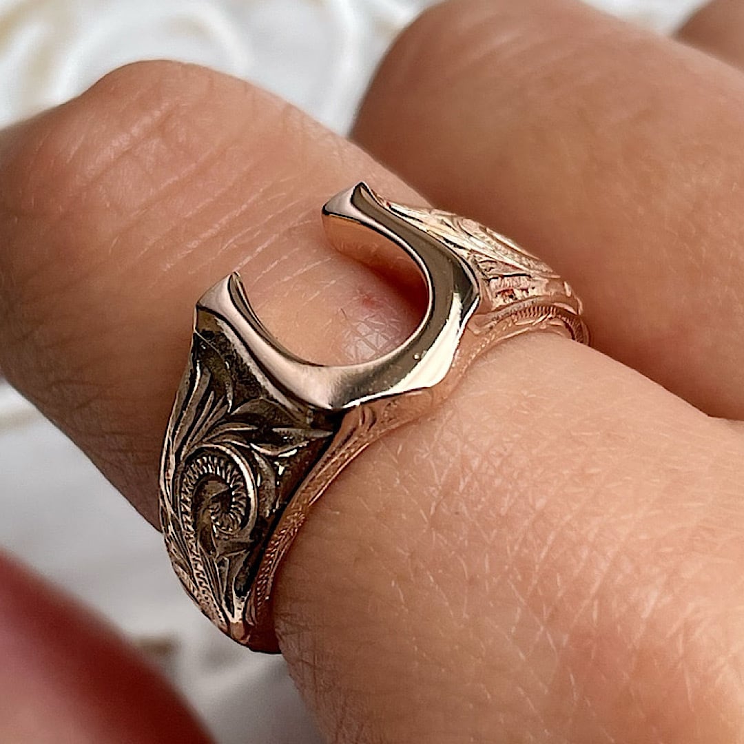 ホースシューリング《名入れ刻印無料》 | 次世代ジュエリー/ サビない