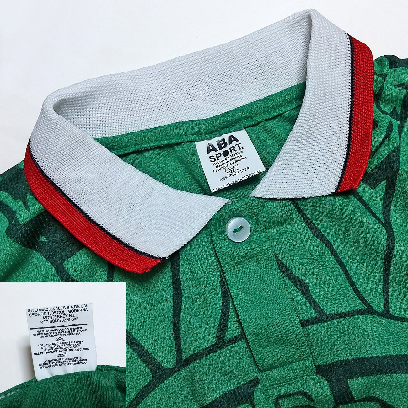 メキシコ代表 1998 ABA Sport ホーム半袖 ユニフォーム 98W杯モデル