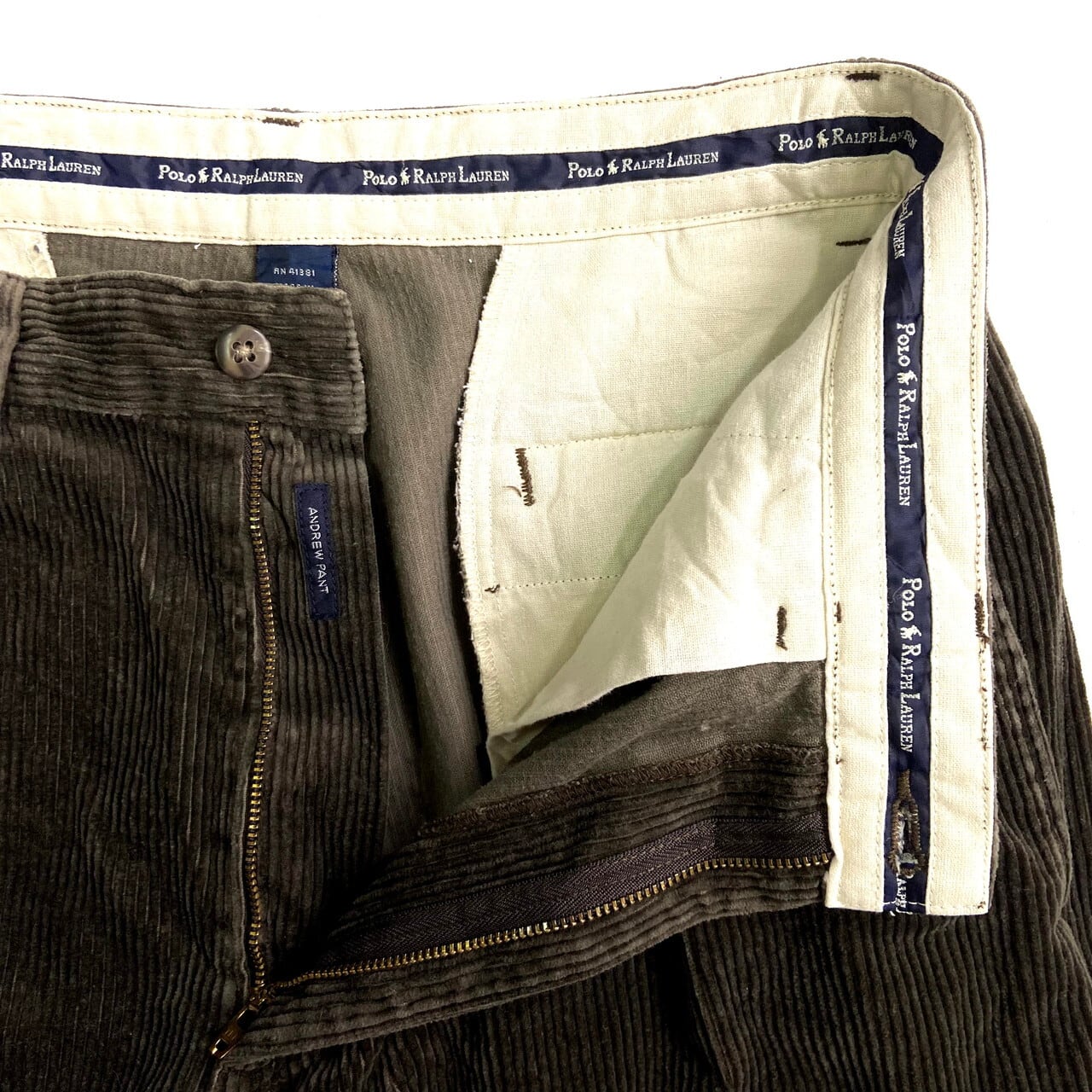 90sラルフローレン 初期タグツータックコーデュロイパンツ ポロチノ