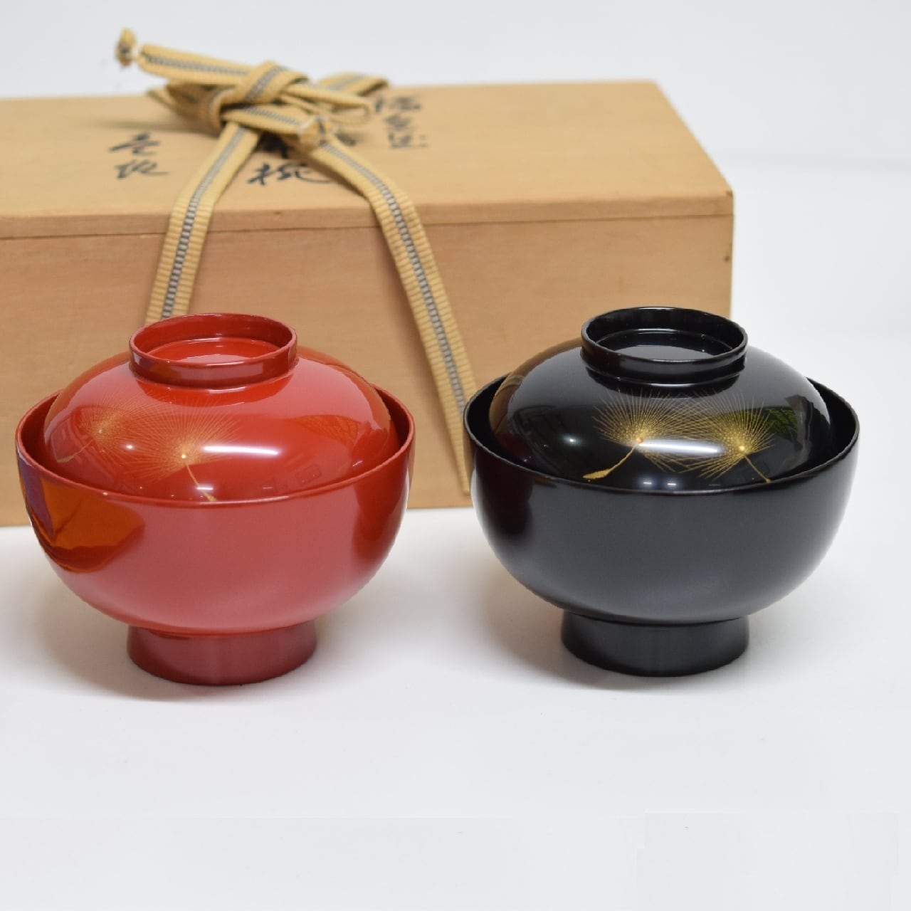 黒江屋扱い 輪島塗 沈金 小西啓介 飛花文様 夫婦椀 | 一丁目ねこ番地