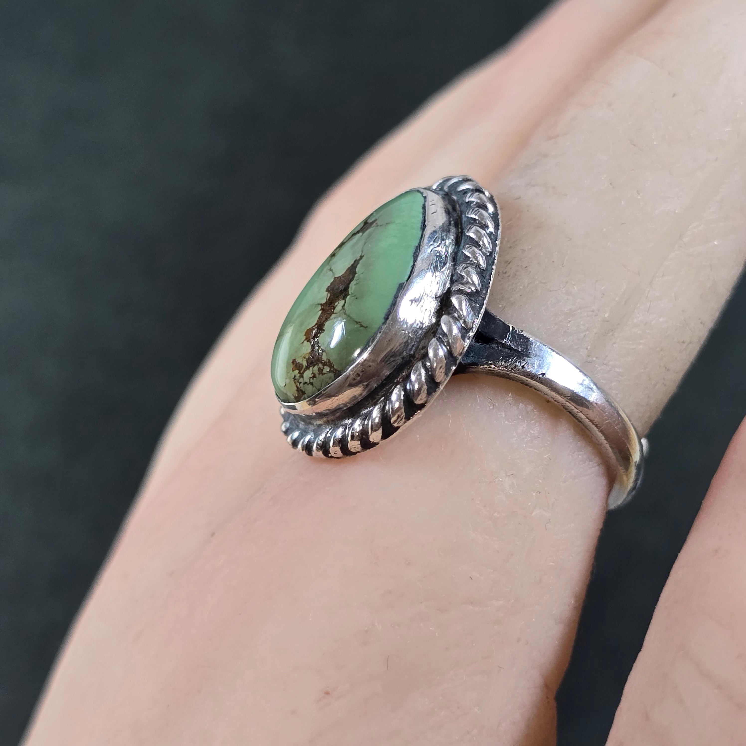 オールドキングマンターコイズ リング オールドキングマン ターコイズ