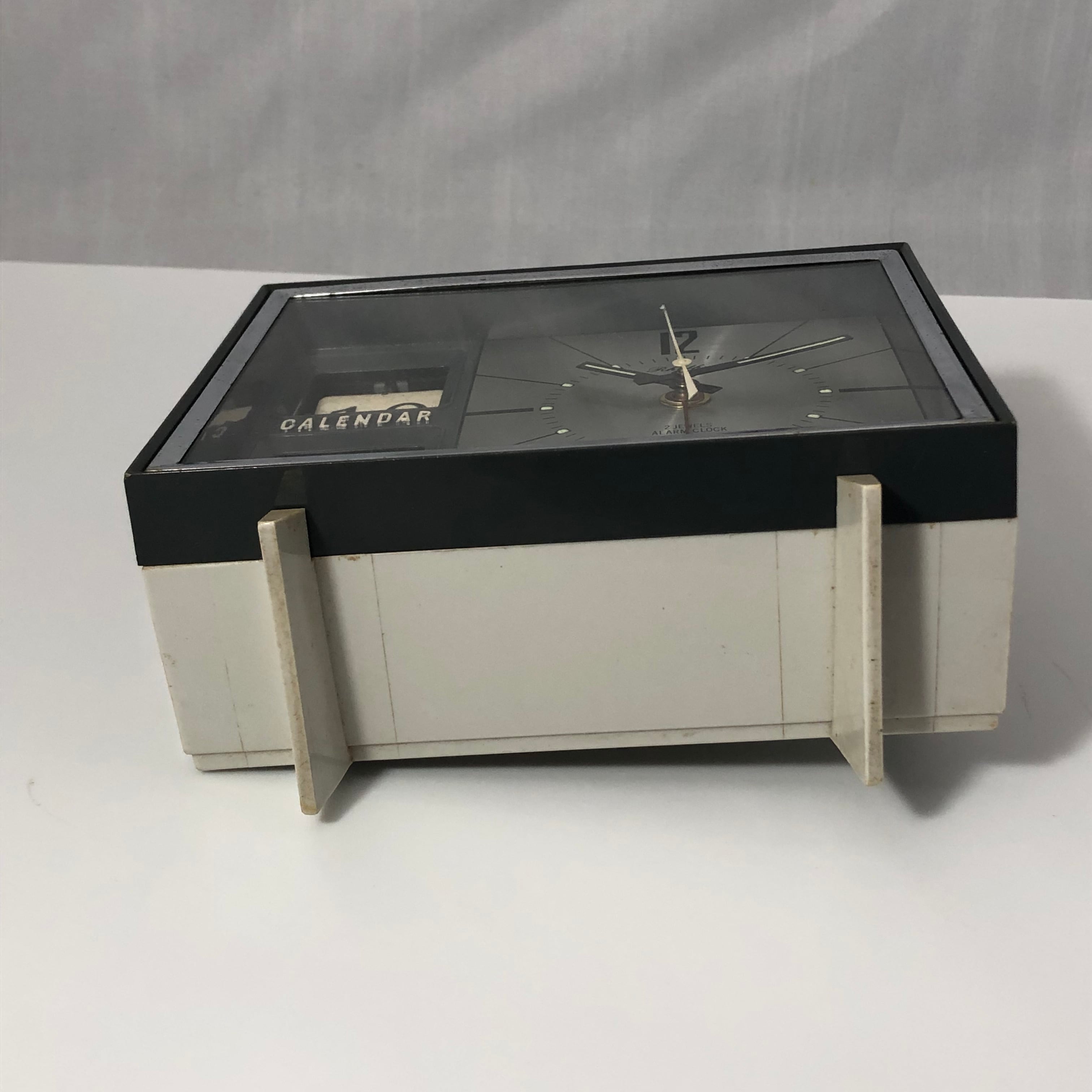 昭和レトロ RHYTHM リズム時計工業製 パタパタ時計 アラーム付ゼンマイ