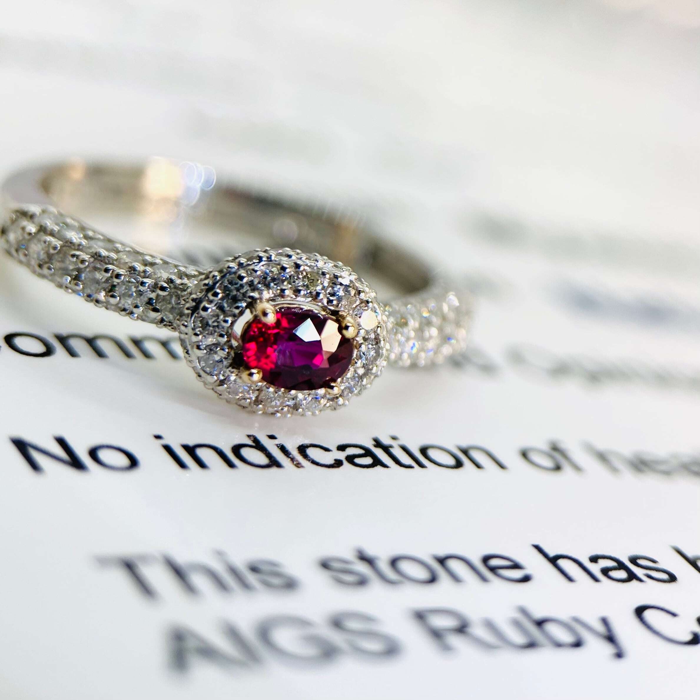 新品【極上ルビー】非加熱ピジョンブラッド ミャンマー産 鑑別書付き