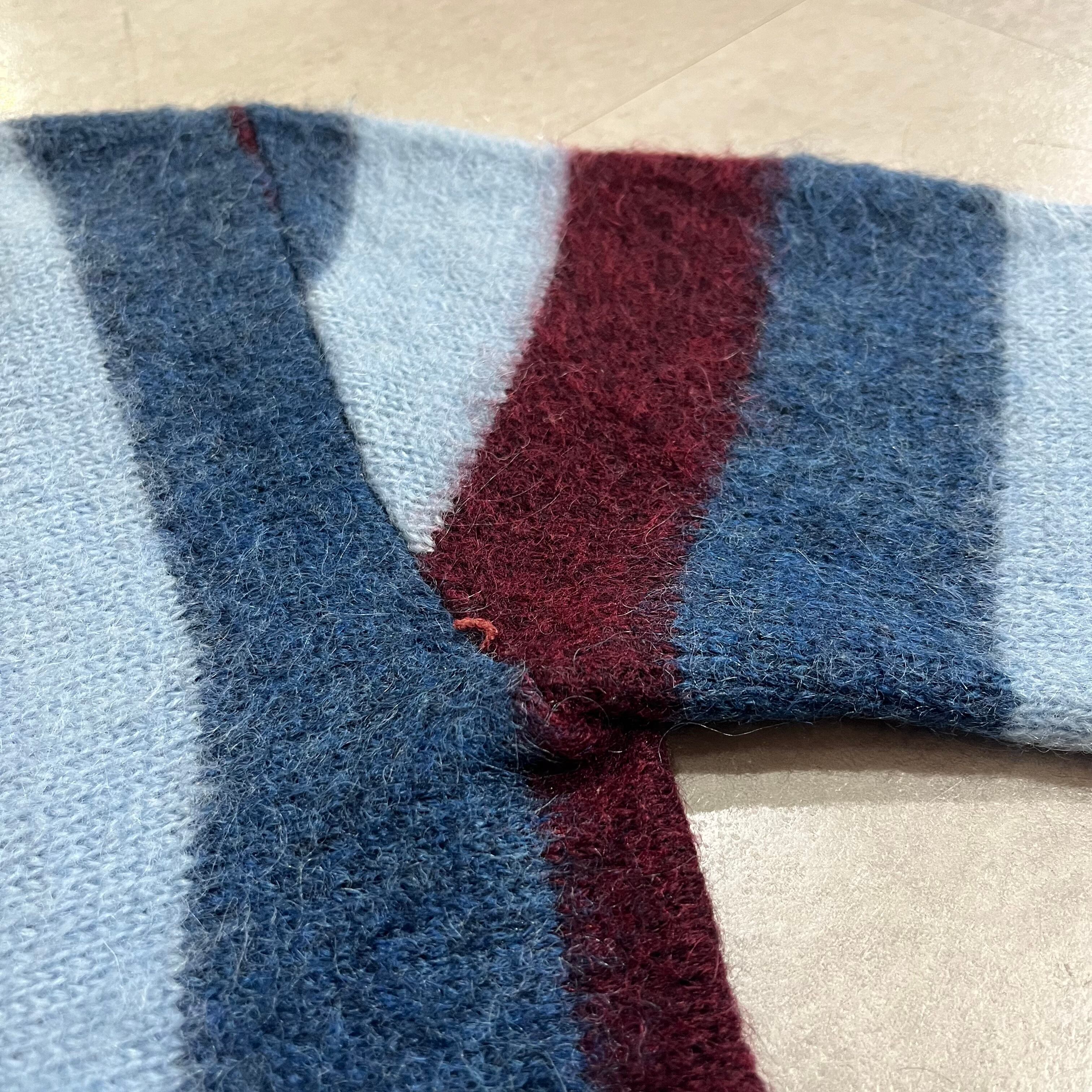 60s】モヘアカーディガンALL SPORTS グリーン ストライプ 【公式通販】