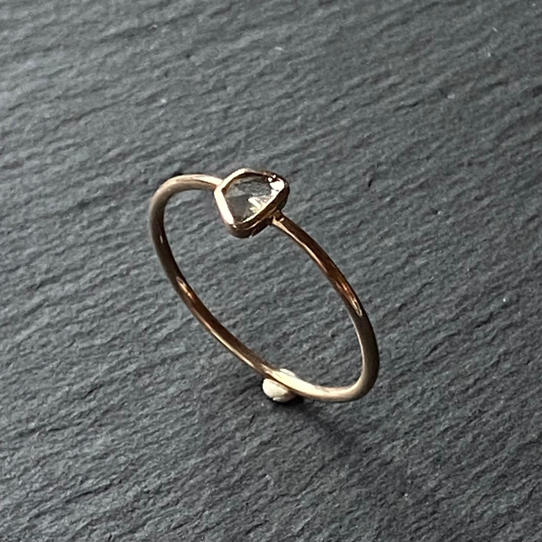 K18YG タイニーローズカットダイヤフルエタニティリング #11 | QUIALA