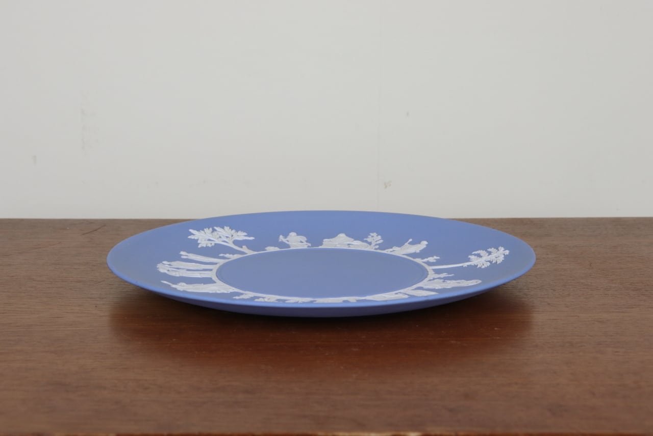 ウェッジウッド ジャスパー プレート23.8cm ペールブルー 大皿 飾り皿