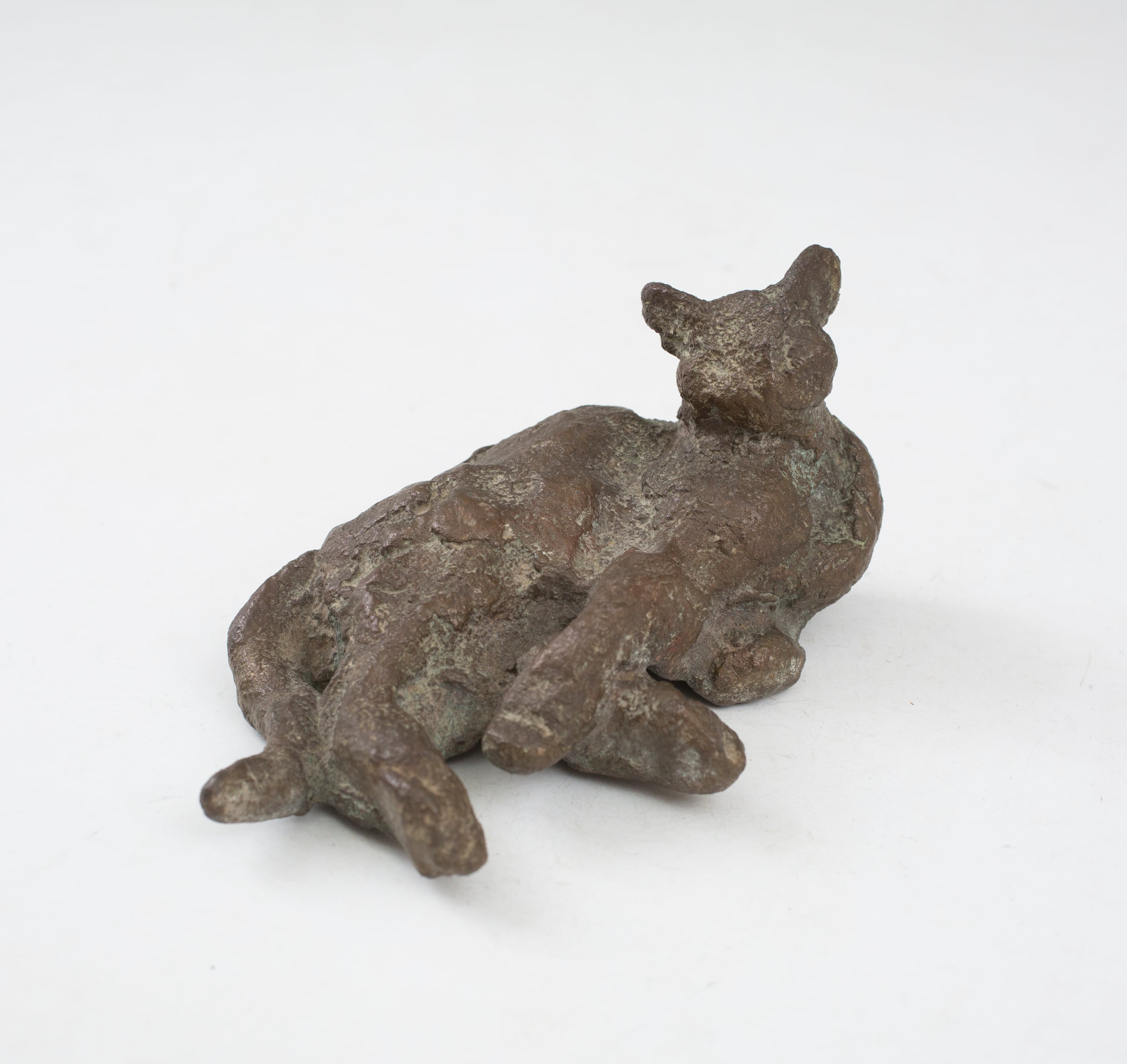 木内克 猫 置物 ブロンズ オブジェ ねこ cat 彫刻家 日本美術 かわいい