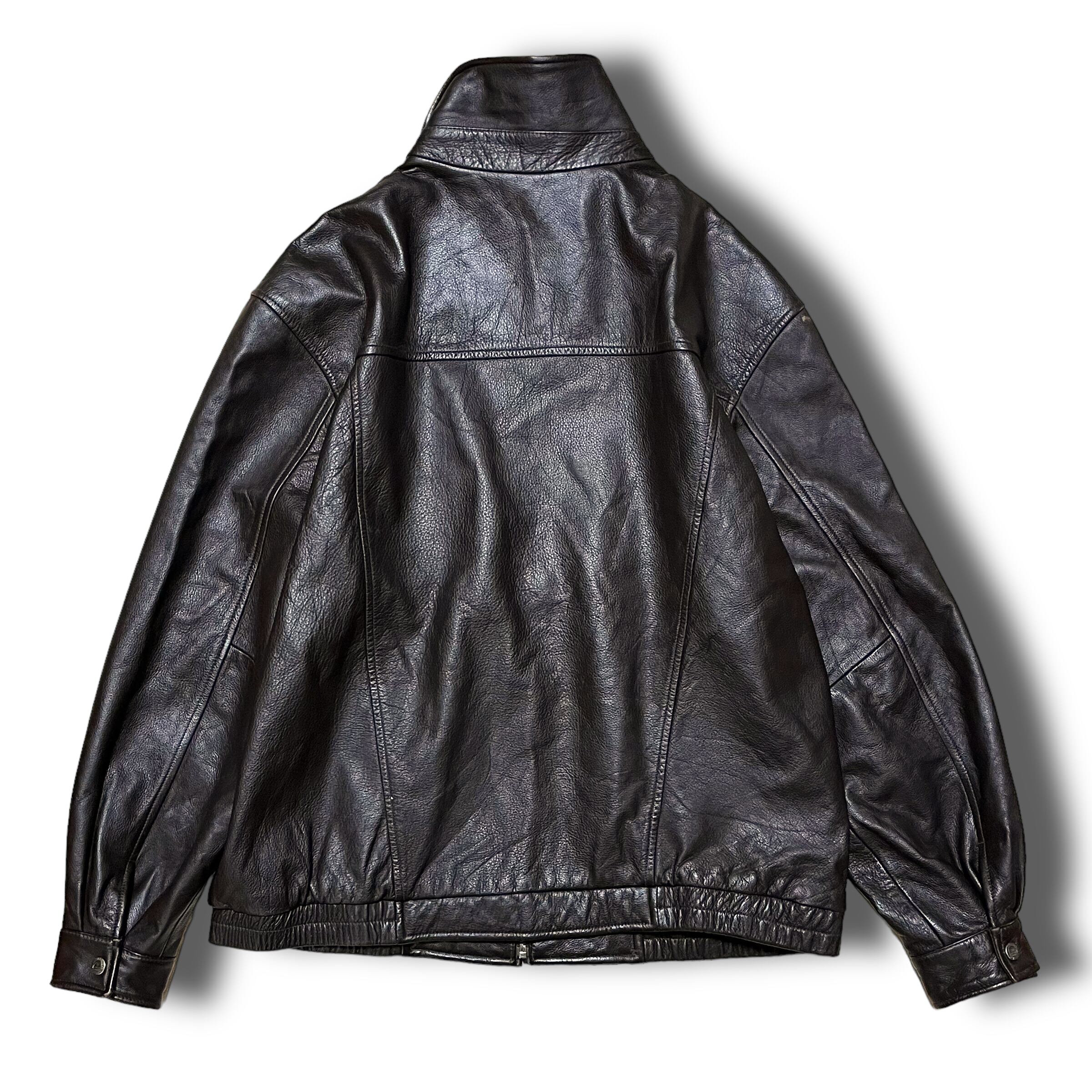 Used】ハイネックレザージャケット ダークブラウン | 安心院商店