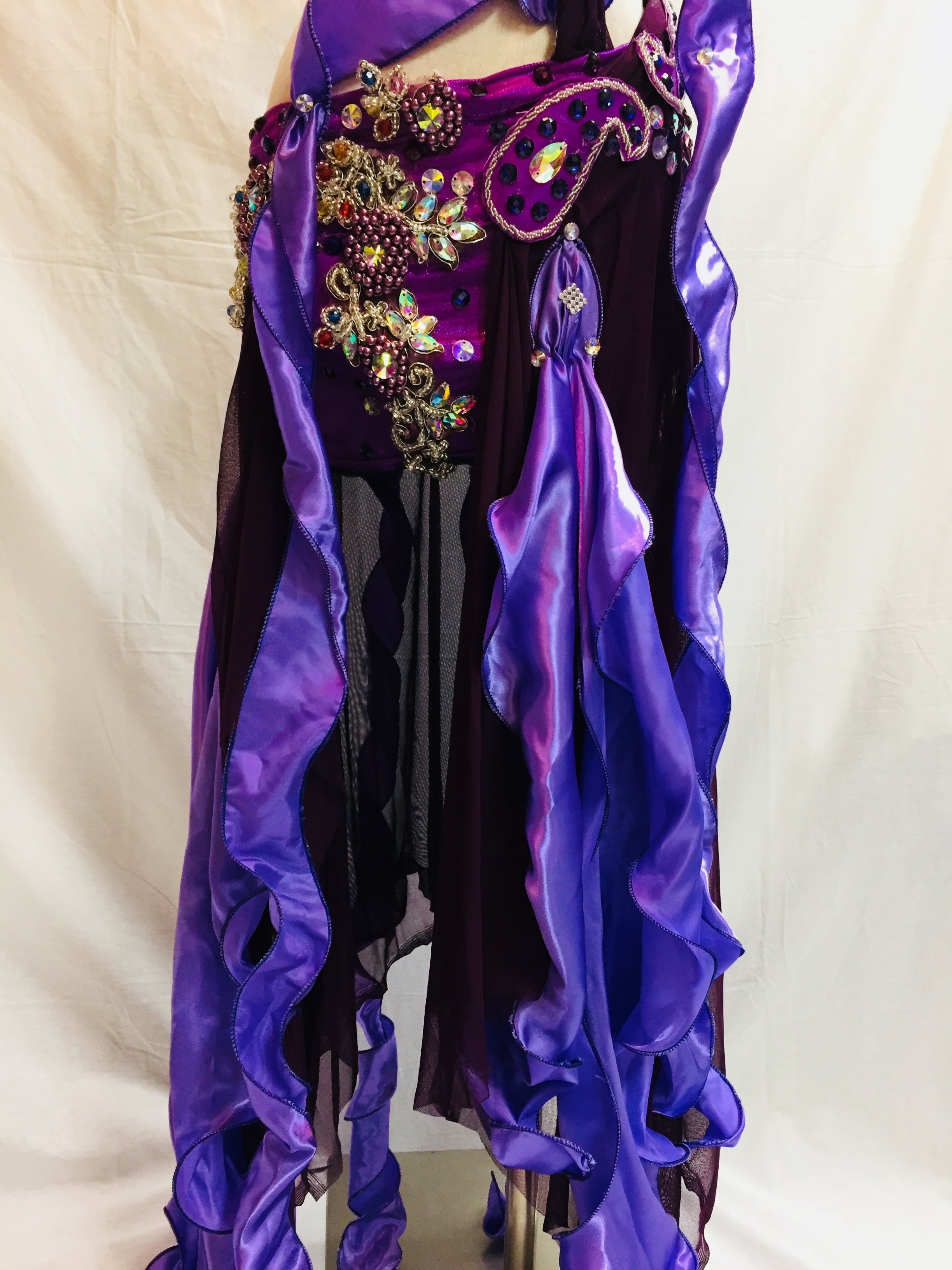 エジプト製ベリーダンス 衣装 パープル | shamirajapan