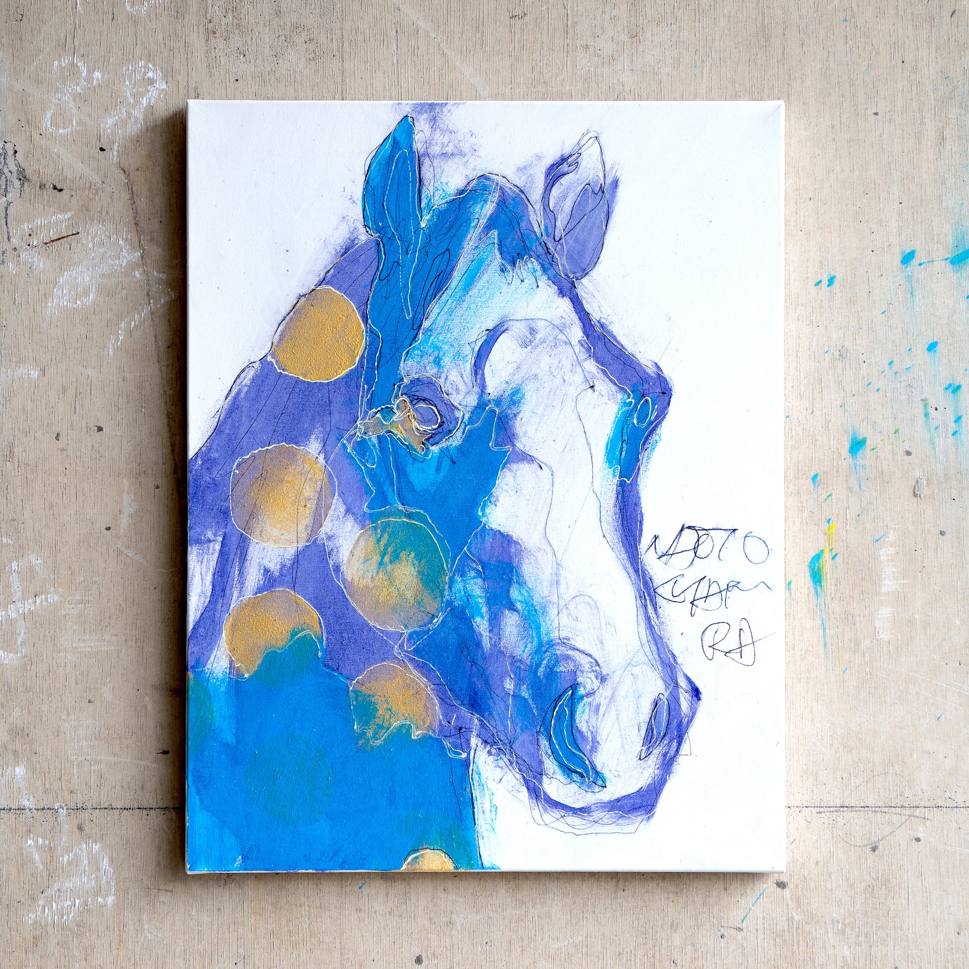 原画 F6「26889 不満に耐える力が弱く ウマ」 | NAOTO KITAMURA ONLINE