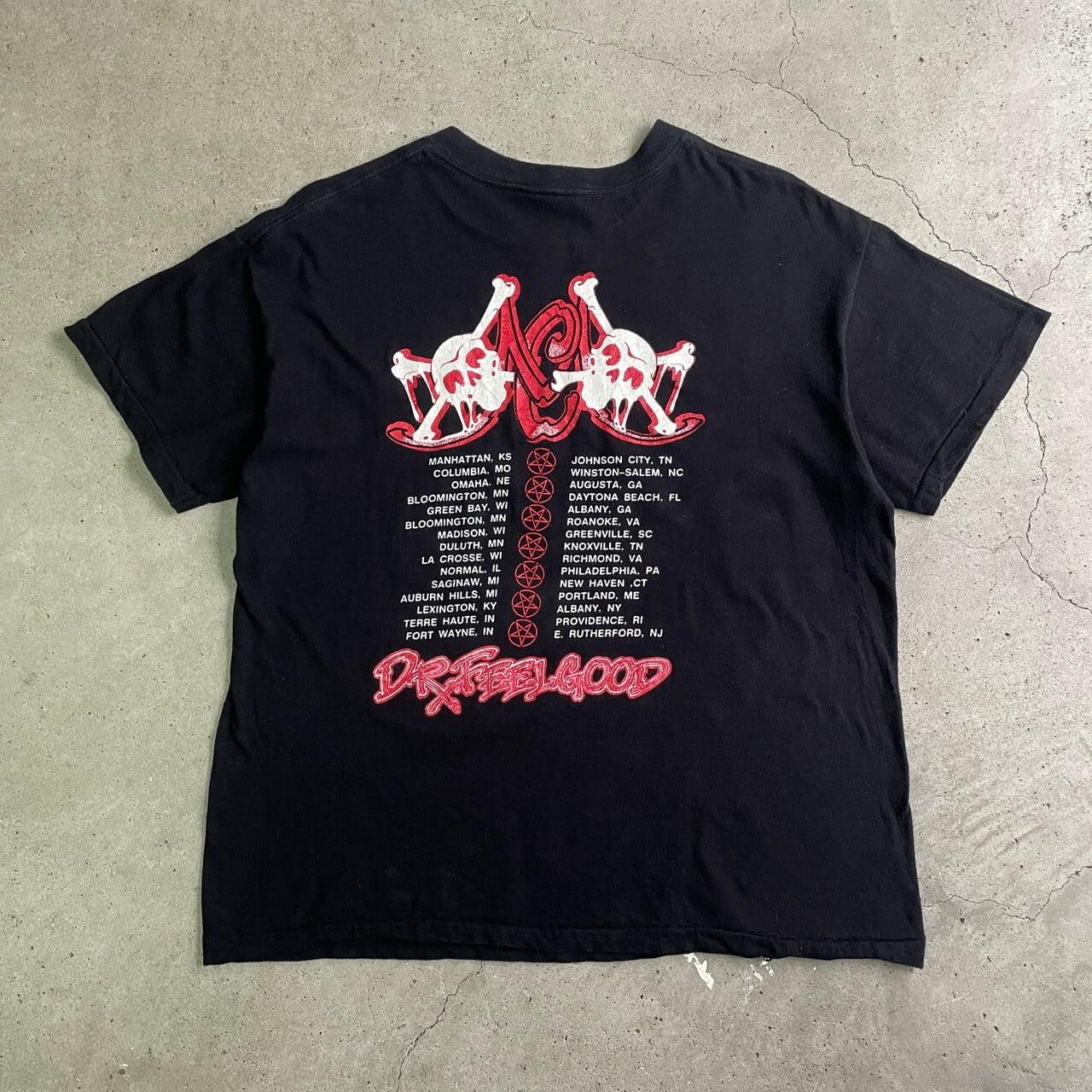 80年代 MOTLEY CRUE モトリークルー Dr.FEELGOOD TOUR バンドTシャツ