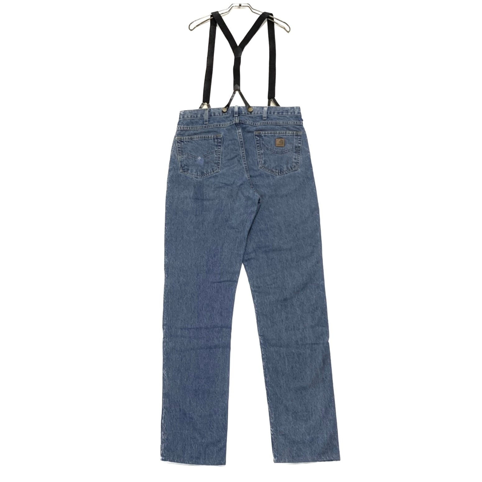 2626 カーハート ダブルニー デニムパンツ サスペンダー付き W36 | San