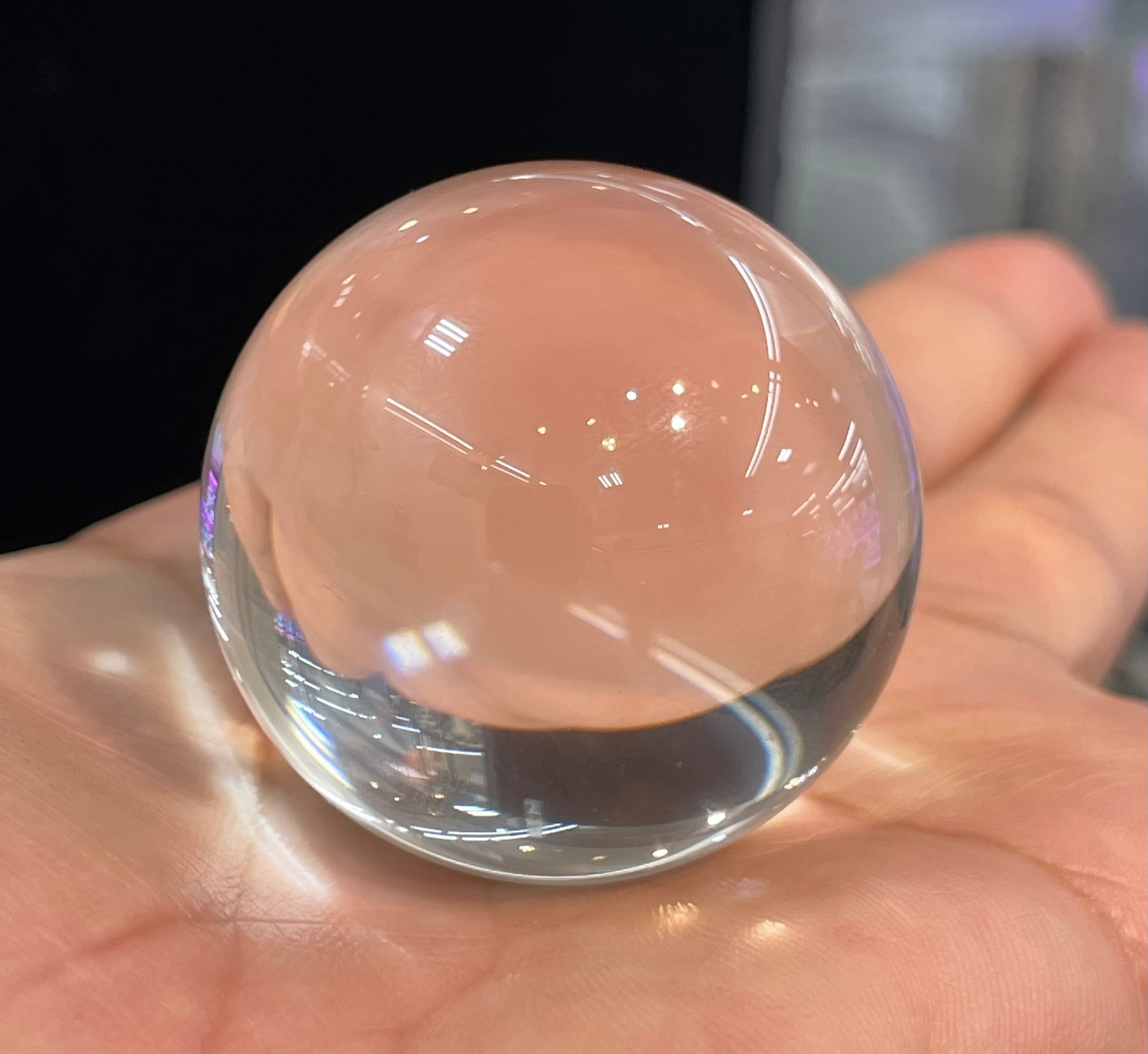 厳選！激レア！宝石質！ブルーエンジェルラダークォーツ丸玉43mm 天使