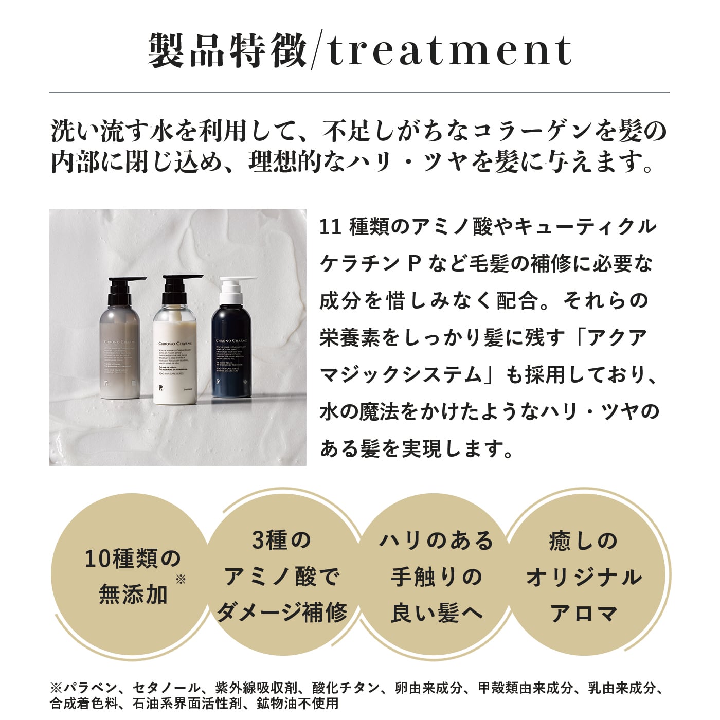 CHRONO CHARME shampoo & treatment トライアルキット×3set