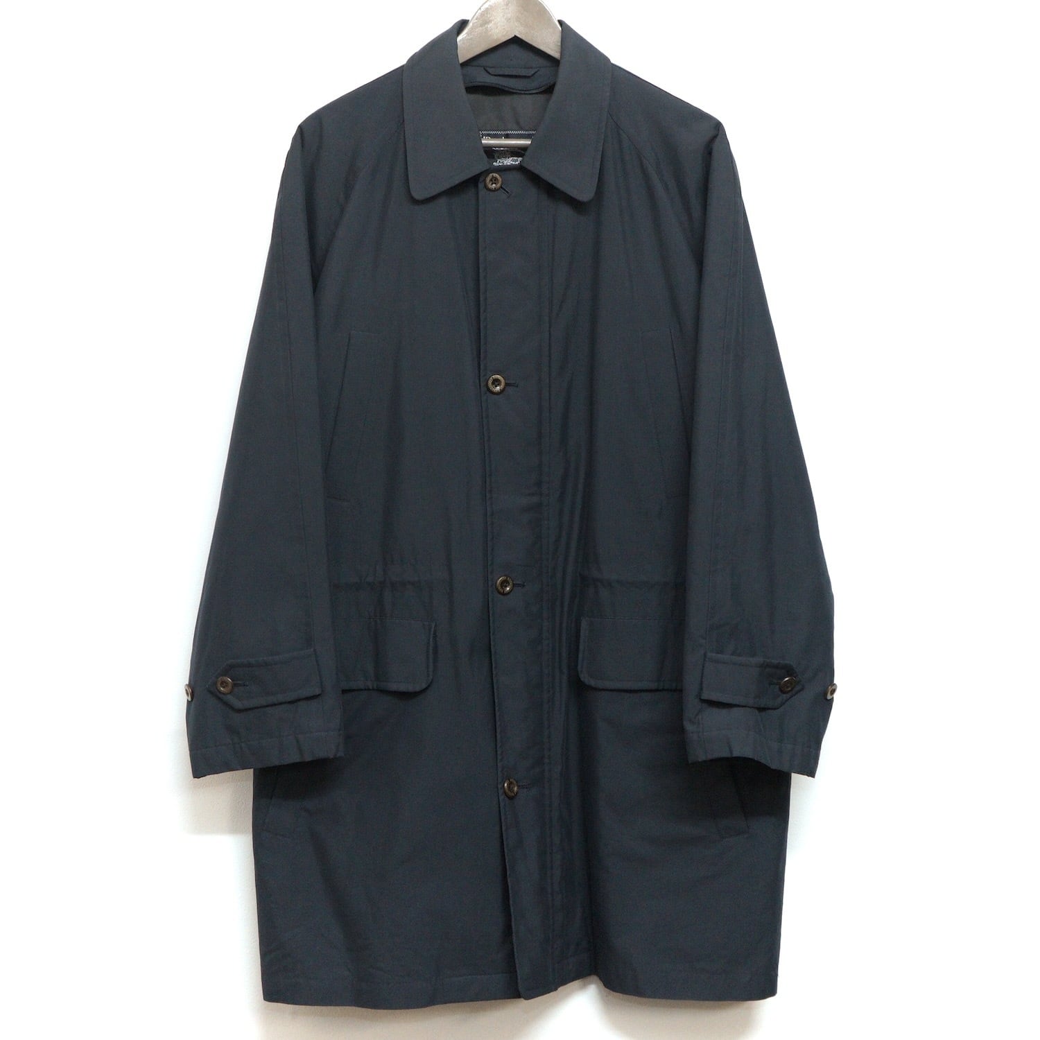 2070R4 Burberrys バーバリー ステンカラー コート ジップ ネイビー