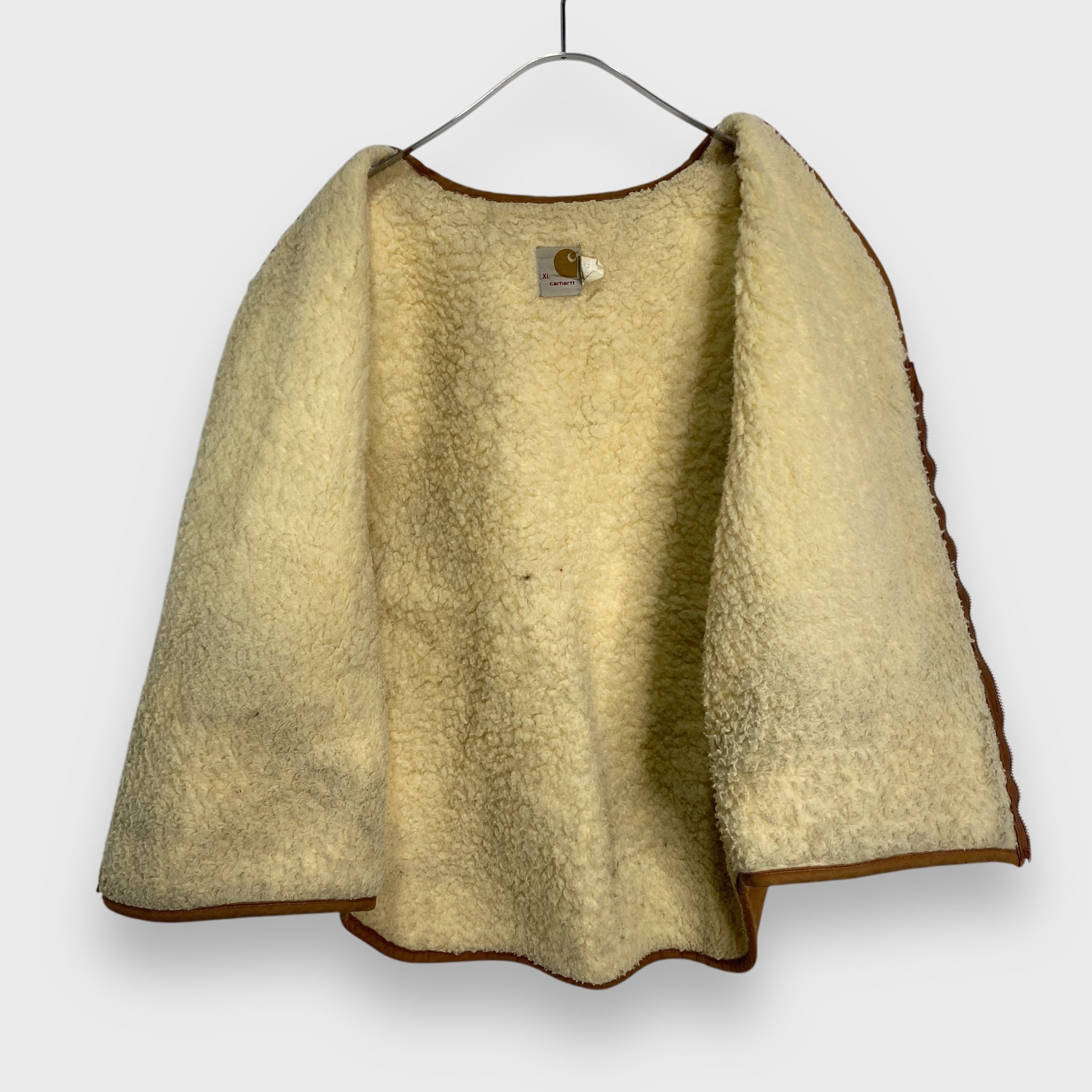 70s Carhartt ダックベスト USA製 裏ボアXL スコービルジップ | 古着屋 Uan