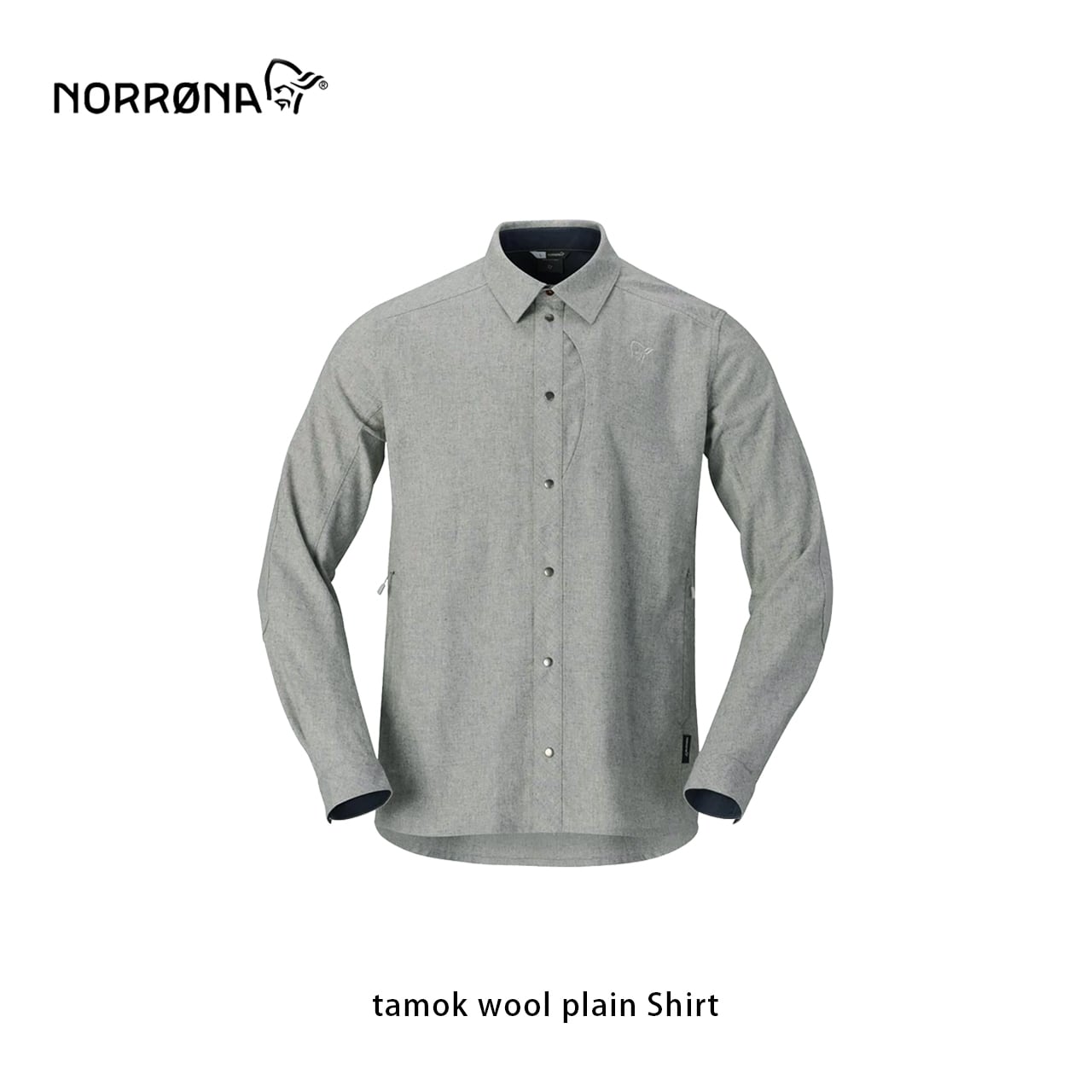 NORRONA tamok wool plain Shirt Men's | WORKROWN UNIFORM