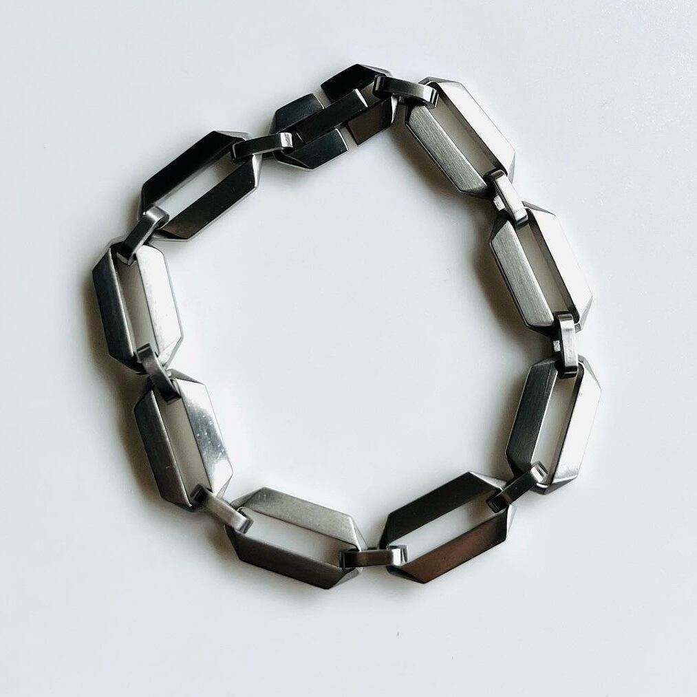 tiffany&co.ティファニー paloma picasso square link steel bracelet