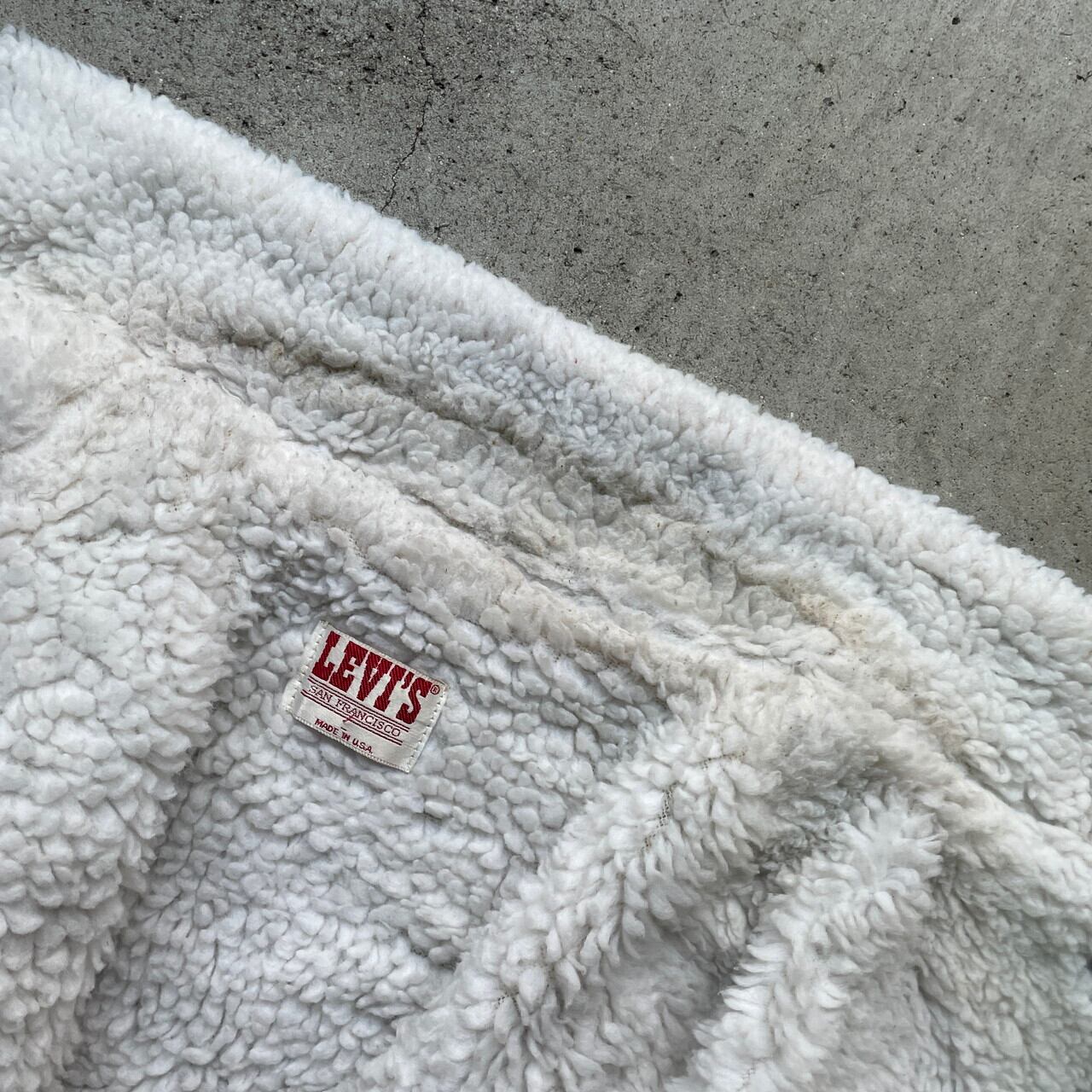 80年代 USA製 Levi's リーバイス デニムボアジャケット 70609-0227