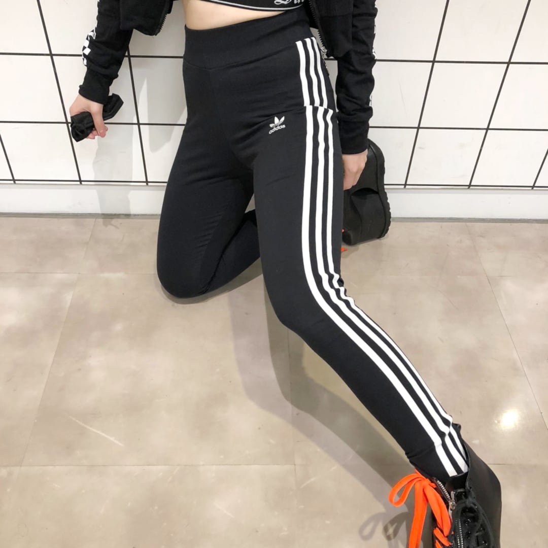 adidas】選べる3サイズ展開 3ストライプタイツ | VOLCAN&APHRODITE