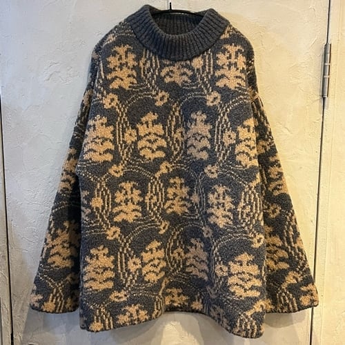 DRIES VAN NOTEN ドリスヴァンノッテン 19AW 総柄プルオーバーニット S