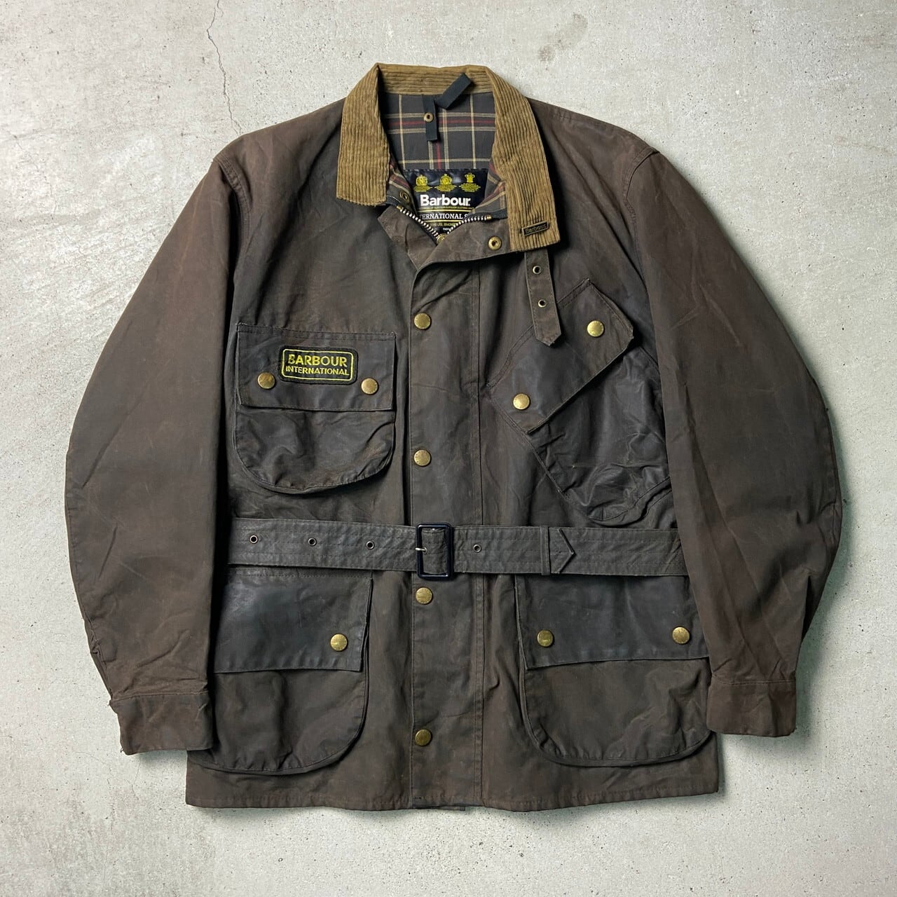 97年製 90年代 英国製 Barbour INTERNATIONAL SUIT バブアー