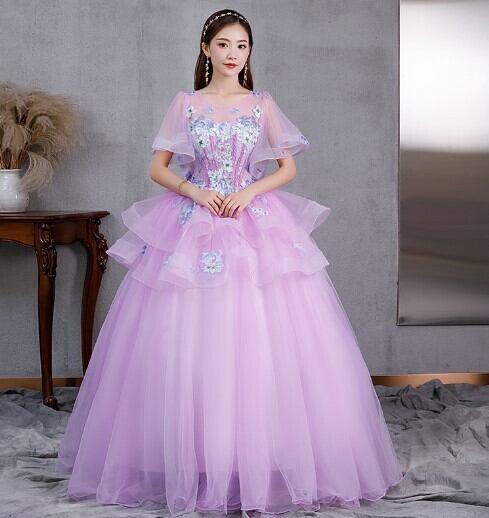 ロングドレス 紫 パープル 女の子 No10 ロングドレス 紫 パープル