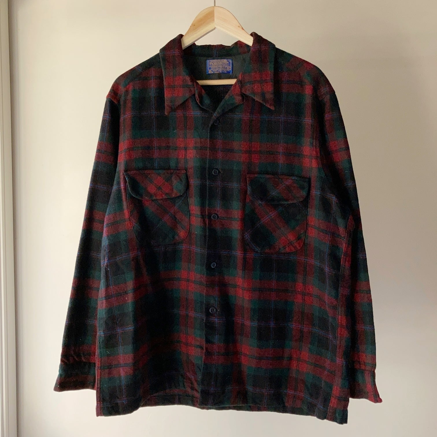 70's Pendleton ウールチェックシャツ 