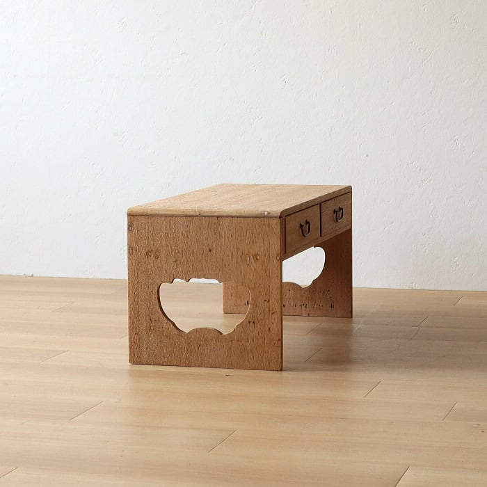 アンティーク 無塗装 引き出し付き 木製 文机 古家具 ラワン材 | RENOKA