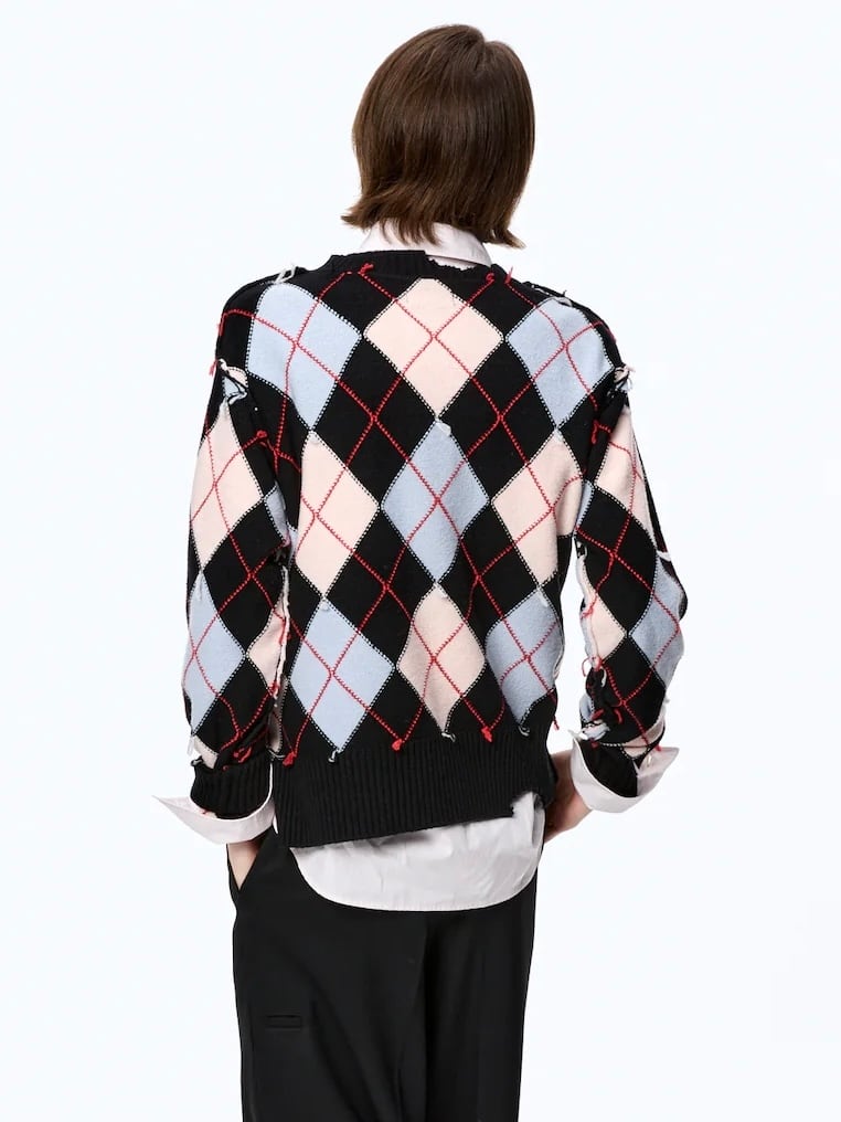 25AW】MASU エムエーエスユー / DIAMOND SCRAPED SWEATER / セーター