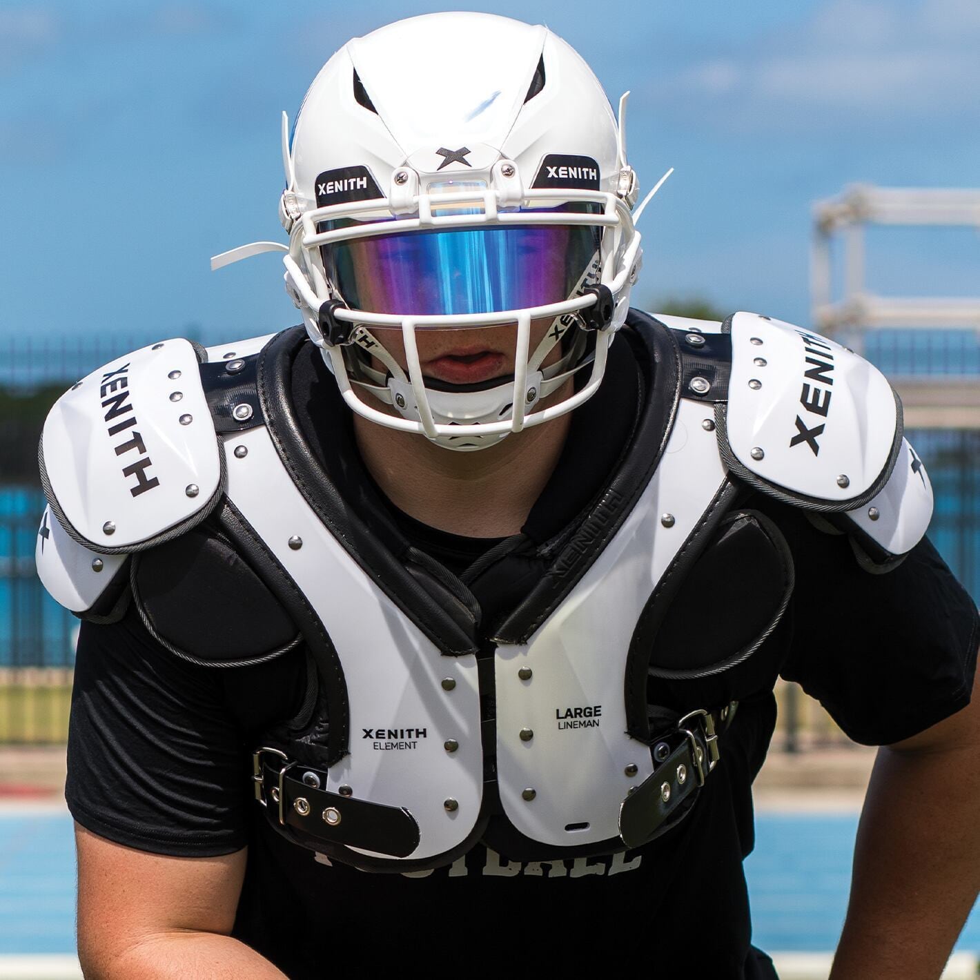 XENITH ELEMENT ラインマン アメフト ショルダーパッド Lサイズ | END