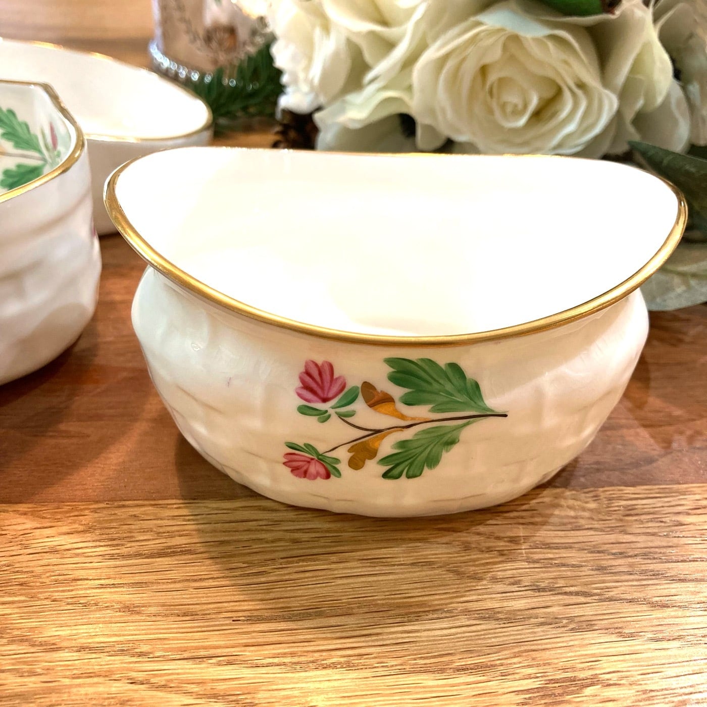 ティファニー×ハマースレイ ストロベリーバスケット、クリーマー