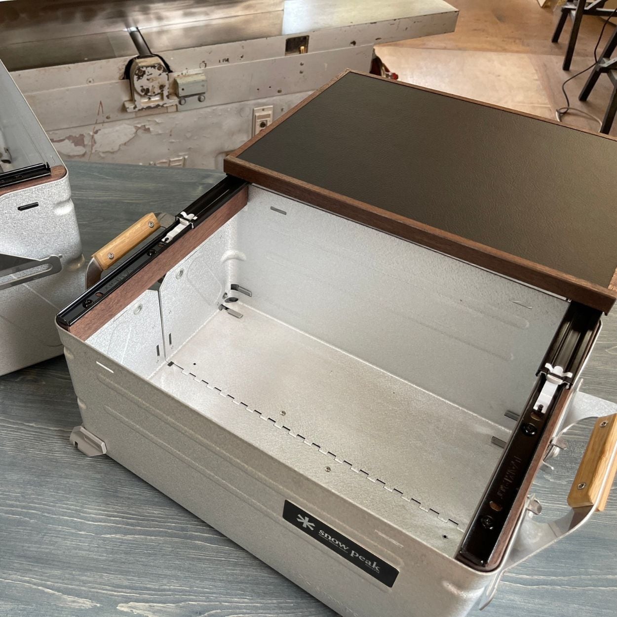 送料無料】スノーピーク シェルフコンテナ50タイプ専用カスタム 土台＋