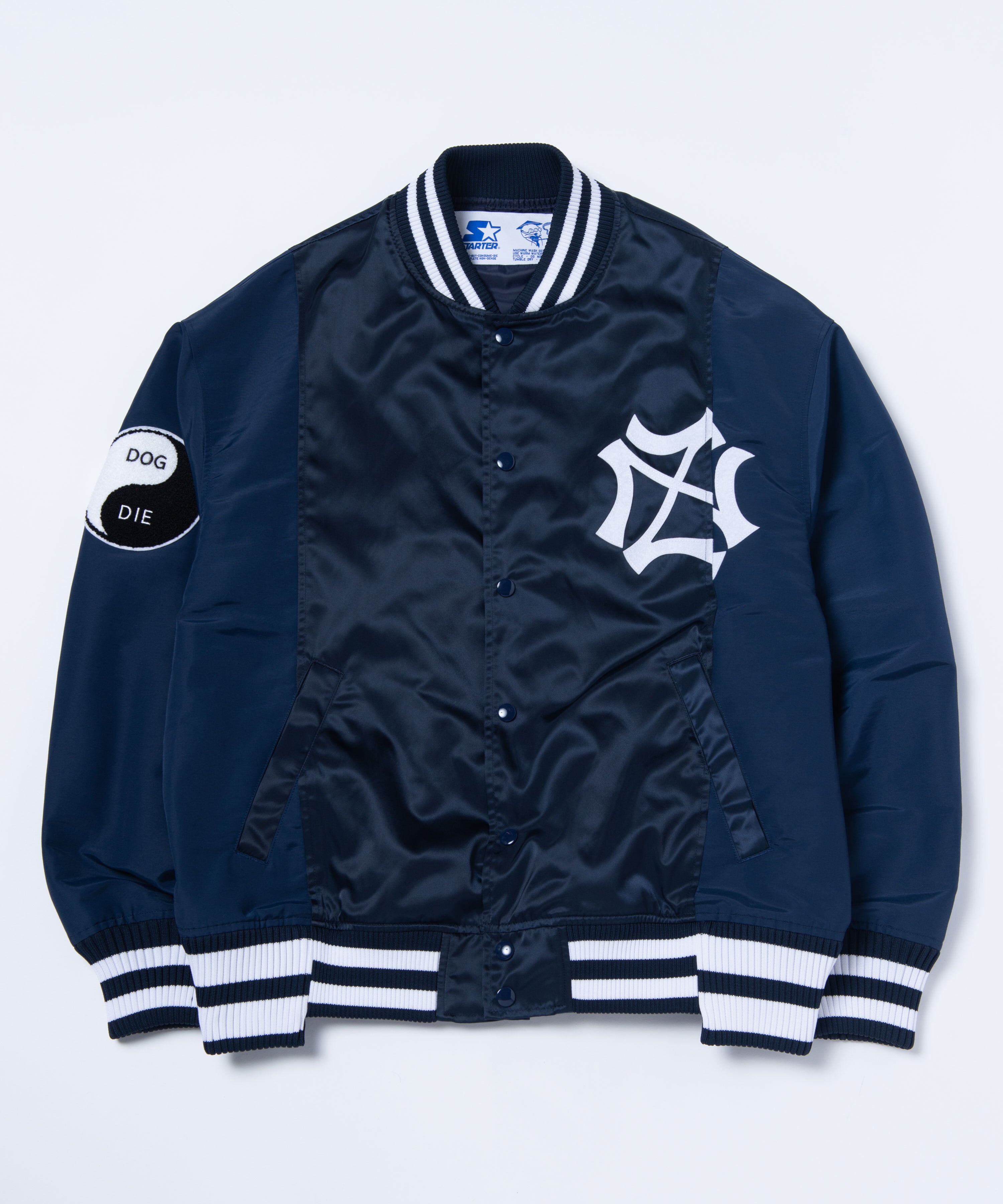 40%OFF】STARTER Nylon Stadium Jacket / D NAVY | blackweirdos