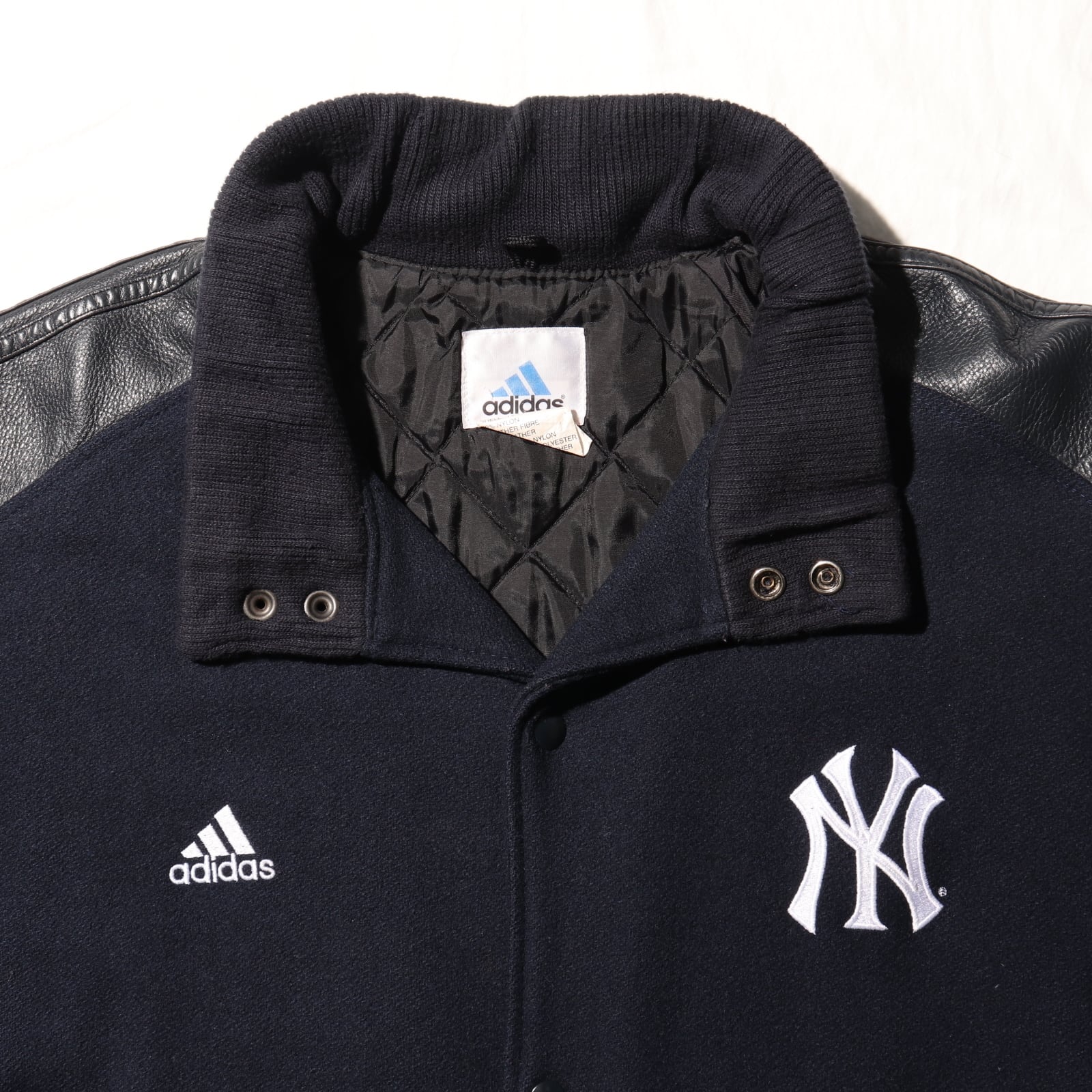美品 XL adidas Yankees 80s 90s カナダ製 レザージャケット