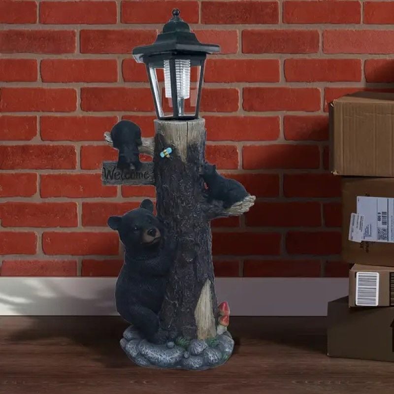 ガーデンライト オブジェ 照明 熊 クマ おしゃれ かわいい ソーラー