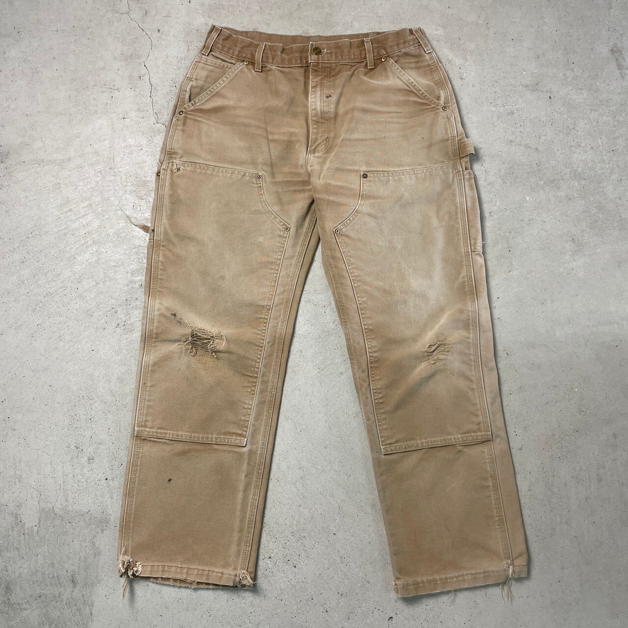 00年代 USA製 Carhartt カーハート ダック地 ダブルニー ペインター