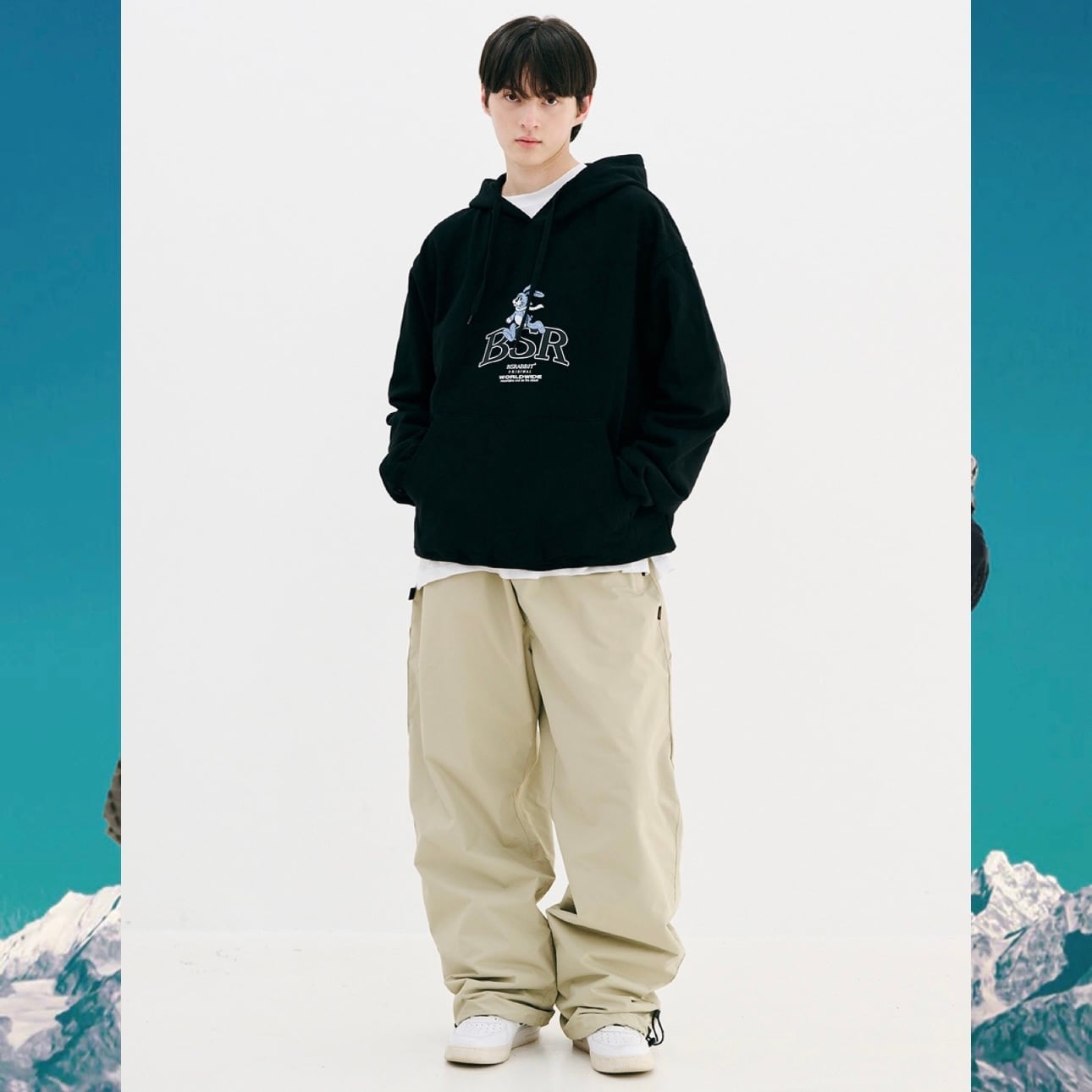 23-24 BSRABBIT WIDE CARPENTER TRACK PANTS スノーボード ウェア