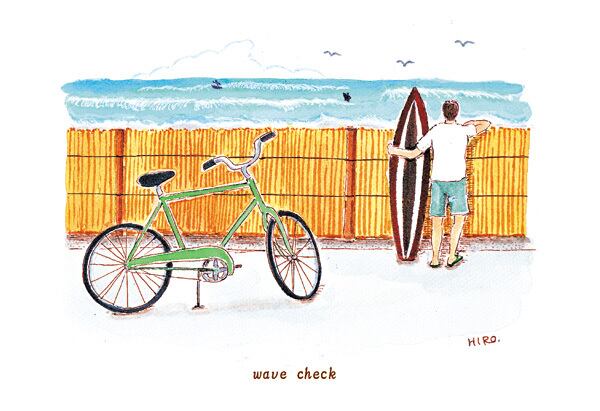 064 ポストカード（波チェック） | SUN湘南ギフト