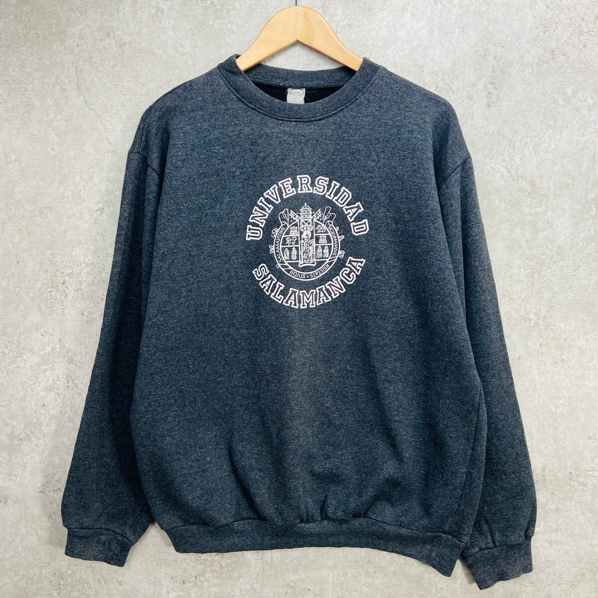 UNIVARSIDAD SALAMANCA カレッジプリント スウェットシャツ メンズL