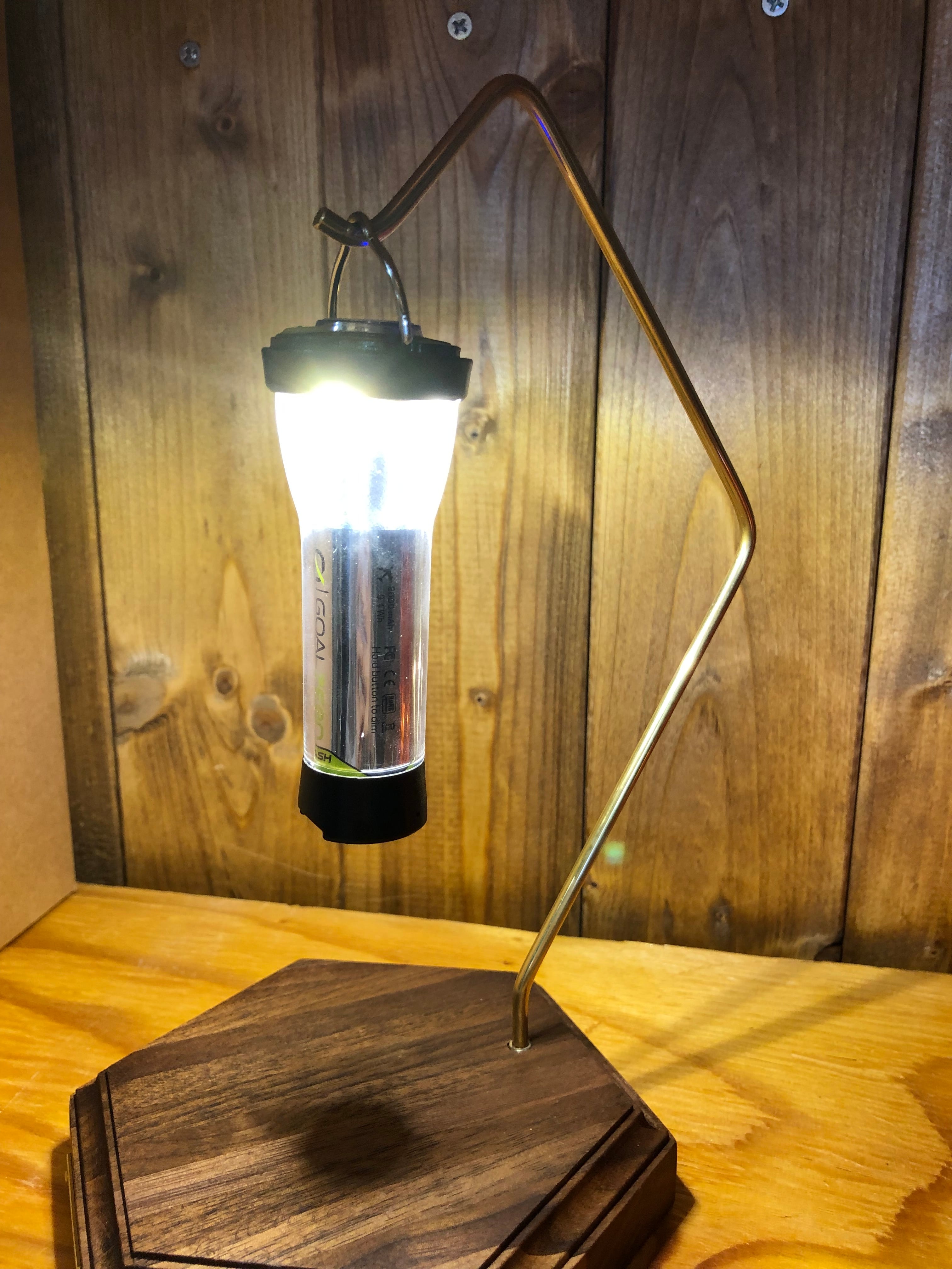 サニチャー クラフト&デザイン LEDランタンスタンド ウォールナット