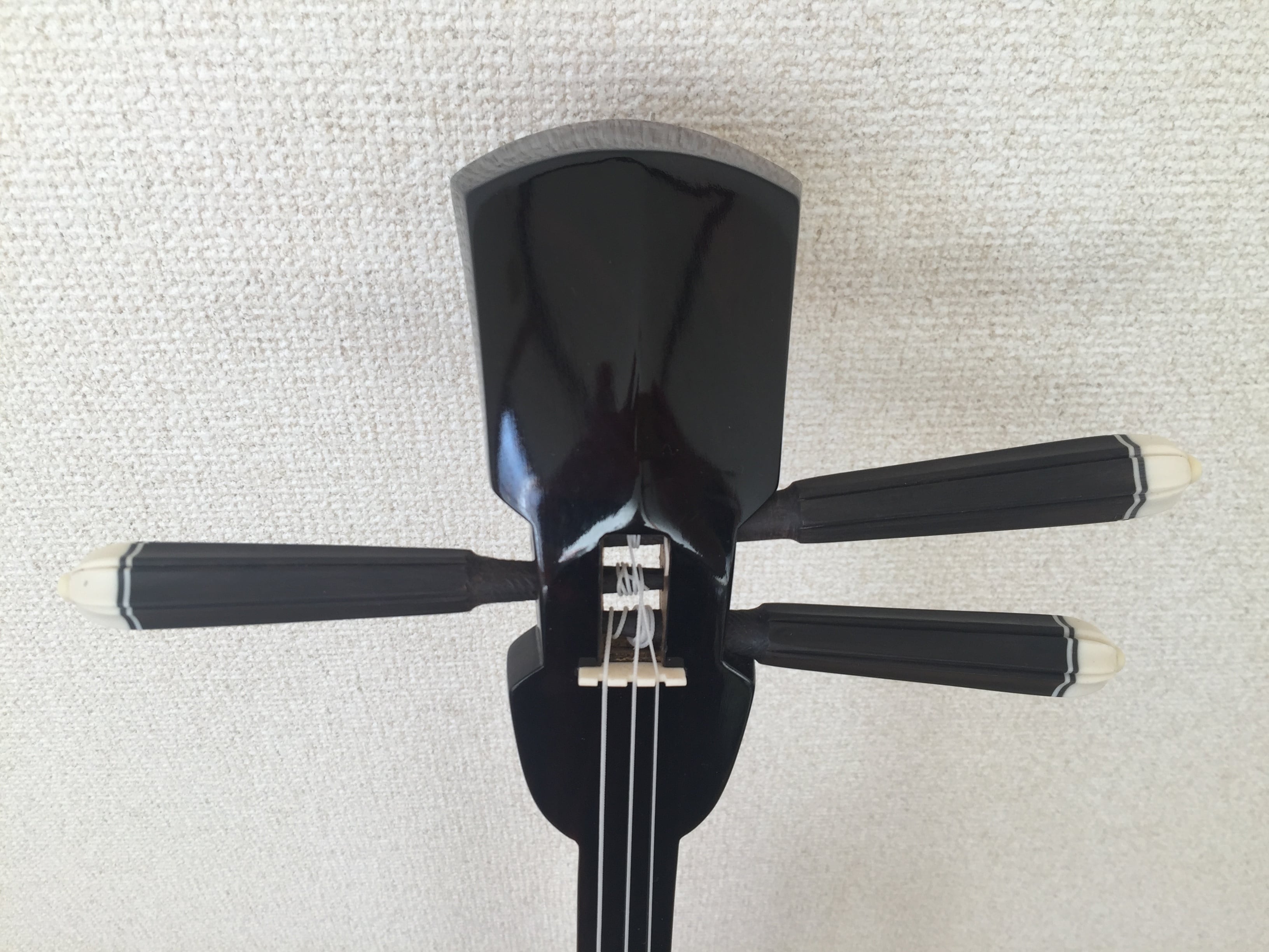 沖縄県内職人製作 黒檀知念大工 スンチ仕上げ | クオレ三線工房えぞ三弦