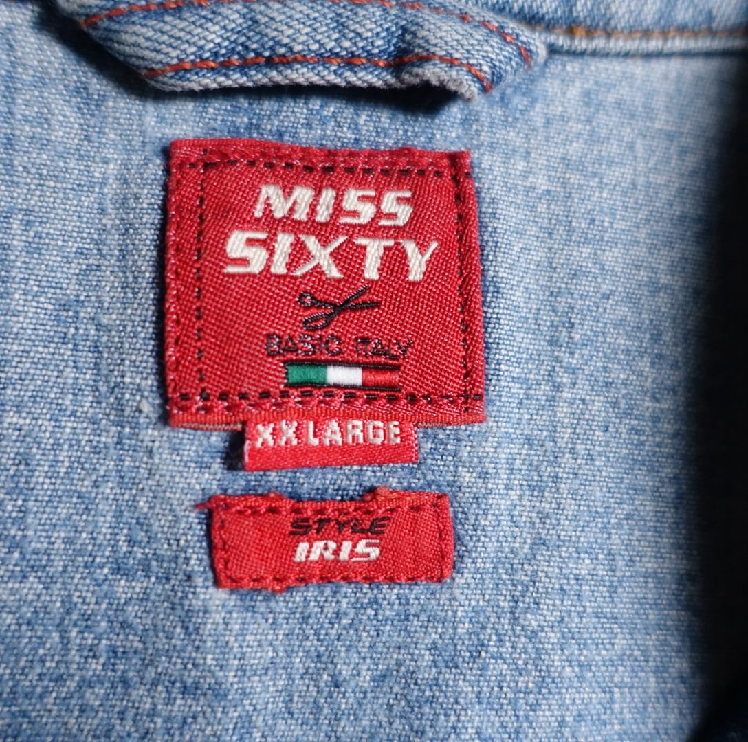 00s “MISS SIXTY” Denim double zip short jacket | 古着屋 FORCE