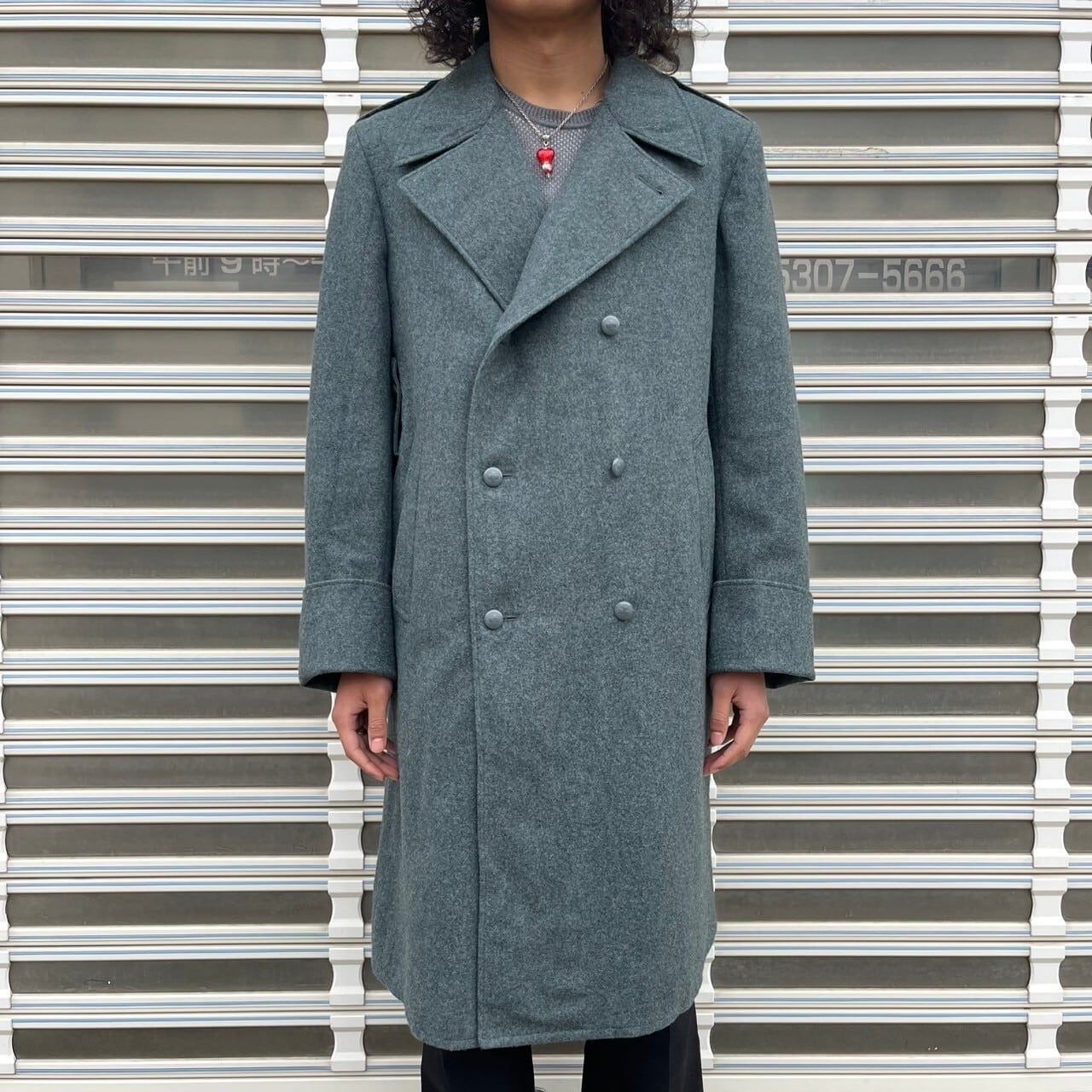 デッドストック 70s スイス軍 実物 Swiss ARMY ウール グレートコート