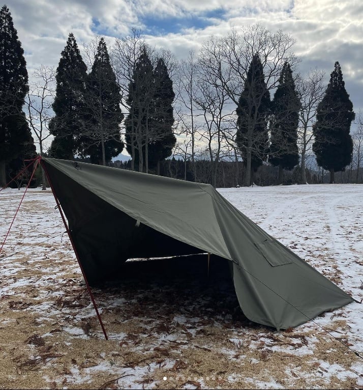 新品未使用 希少 限定生産 蝦夷タープ 煙突穴あり ZIVETALIAN タープ