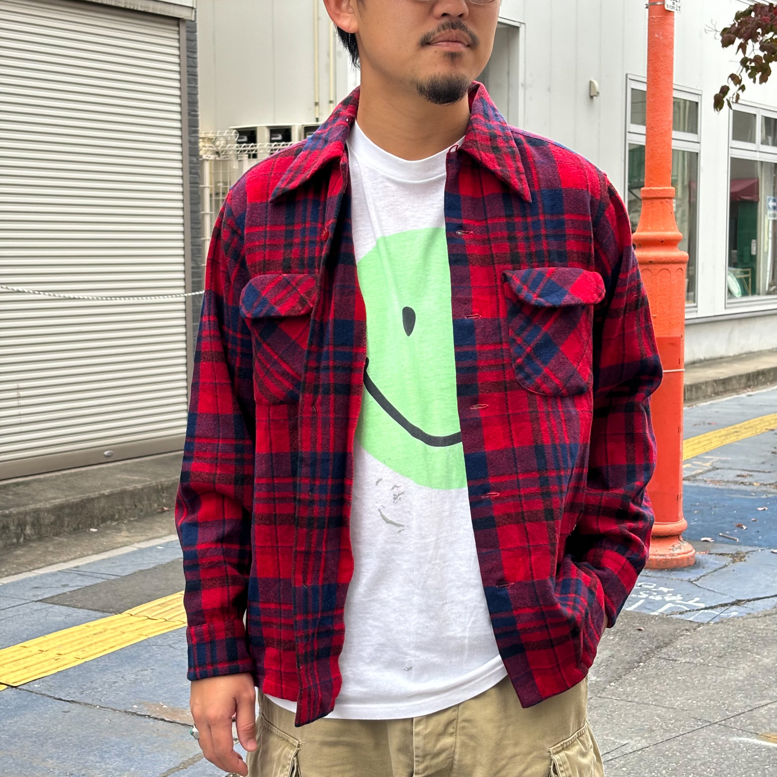 70's PENDLETON Wool Board Shirt M / ペンドルトン ボードシャツ