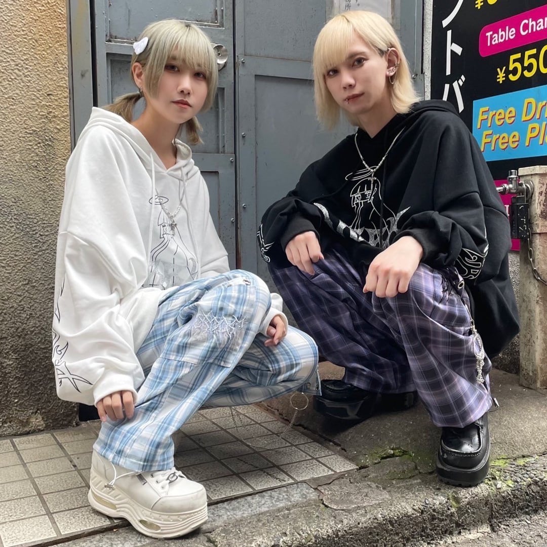 リング×チェーン付きチェックパンツ(3色展開) | VOLCAN&APHRODITE